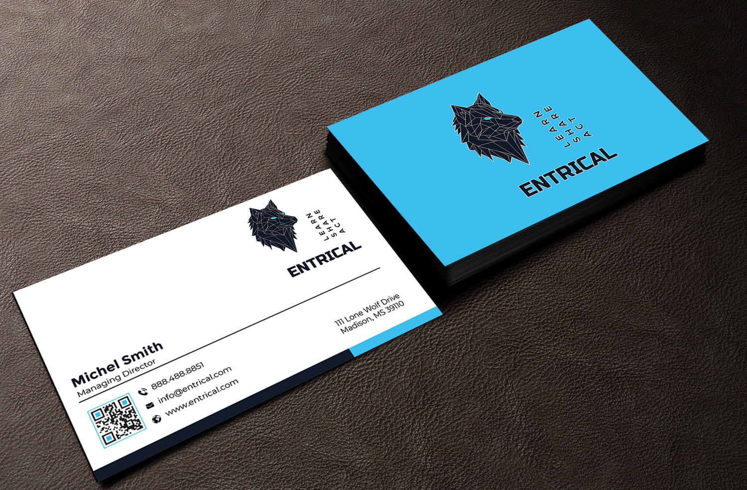Business Card Design by Graphixpointt for Entrical, LLC | Design #34009713