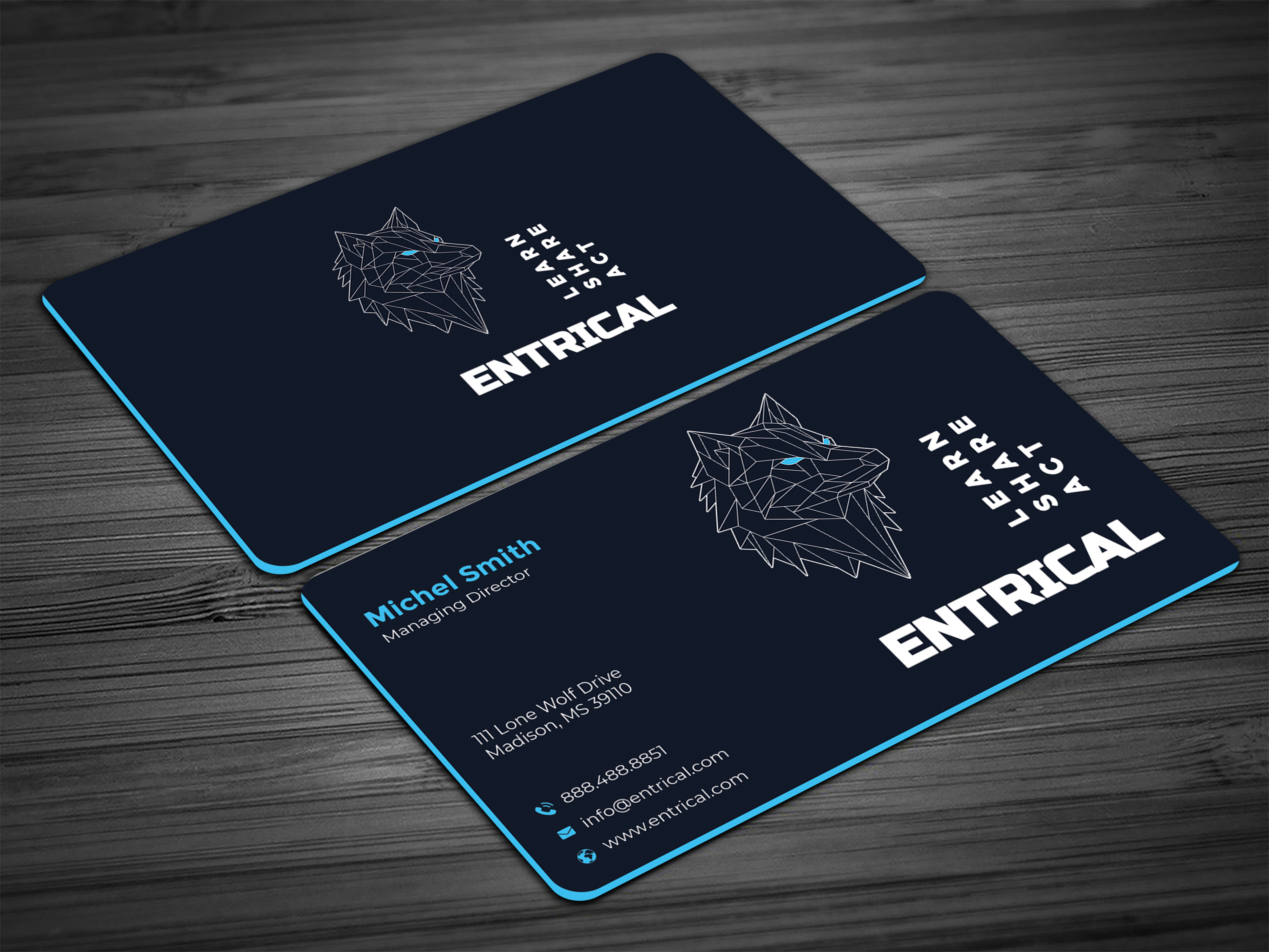 Business Card Design by Graphixpointt for Entrical, LLC | Design #34009832