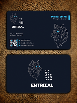 Business Card Design by Graphixpointt for Entrical, LLC | Design: #34009901