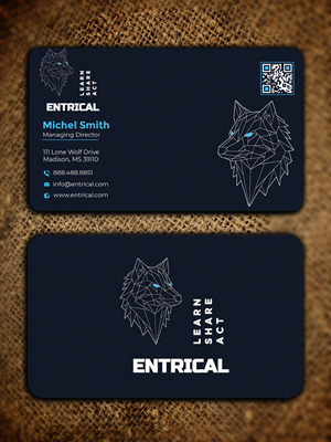Business Card Design by Graphixpointt for Entrical, LLC | Design: #34009903