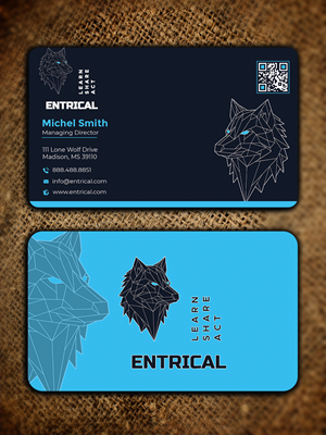Business Card Design by Graphixpointt for Entrical, LLC | Design: #34009904