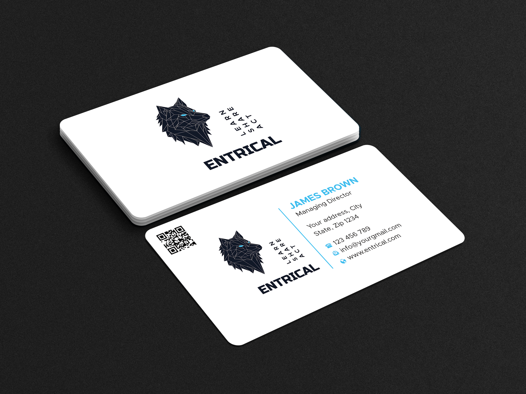 Business Card Design by Expert Bappy for Entrical, LLC | Design #34007080