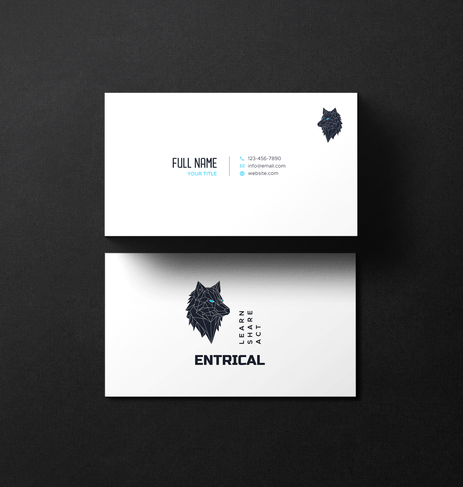 Business Card Design by Sun Moon Graphic Designer for Entrical, LLC | Design #34008723
