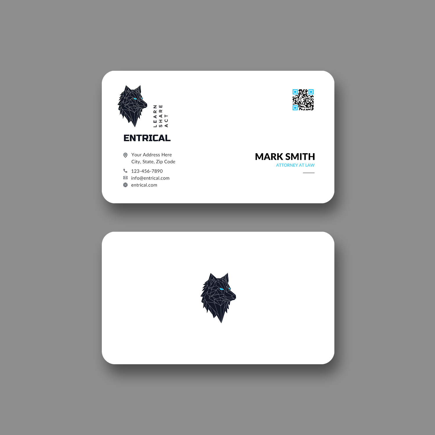 Business Card Design by Sun Moon Graphic Designer for Entrical, LLC | Design #34008729
