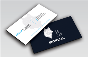 Design de Carte de Visite par DesignerShahadat pour Entrical, LLC | Design : #34054592