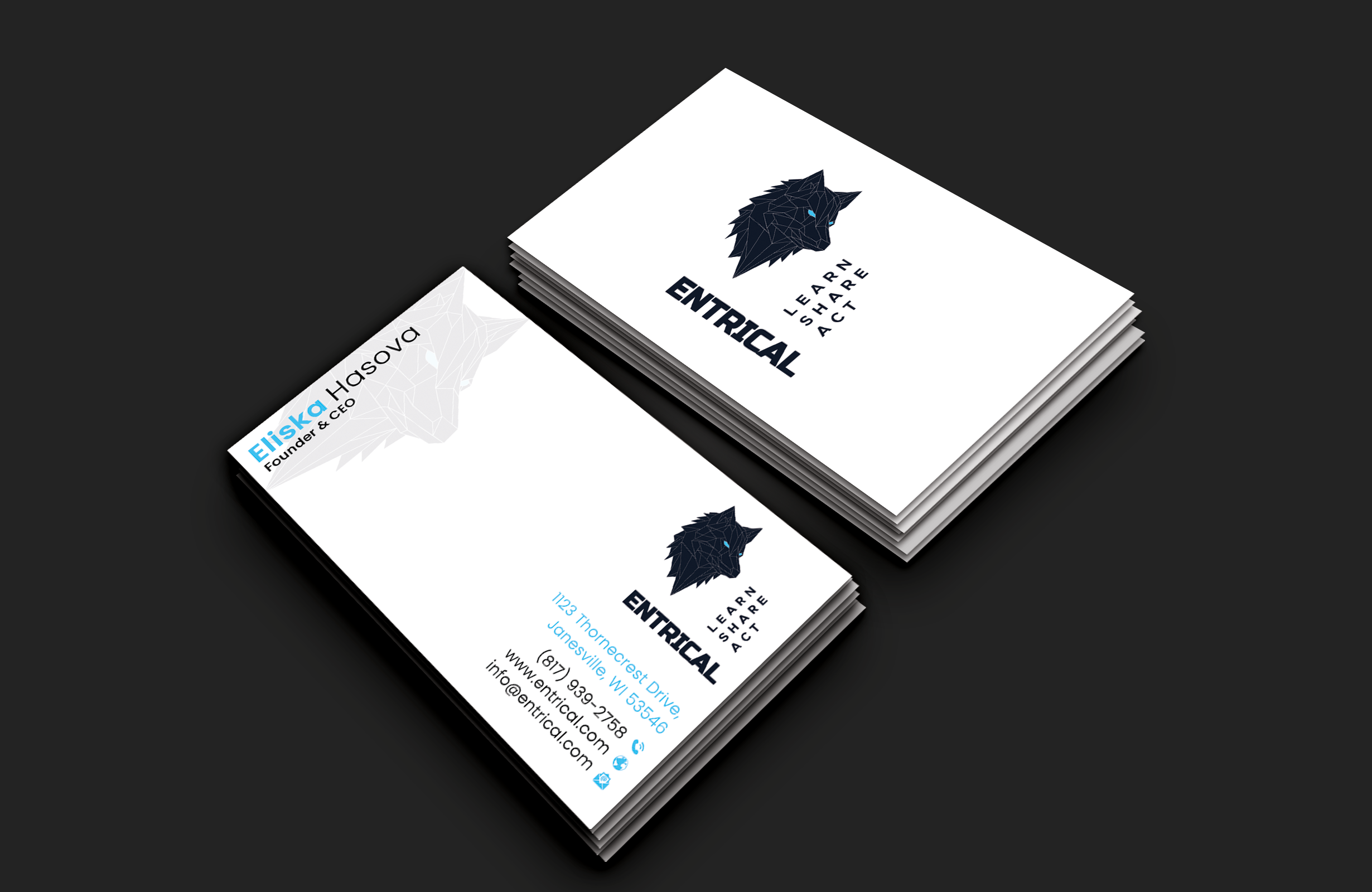 Diseño de Tarjeta de Presentación por DesignerShahadat para Entrical, LLC | Diseño #34054596