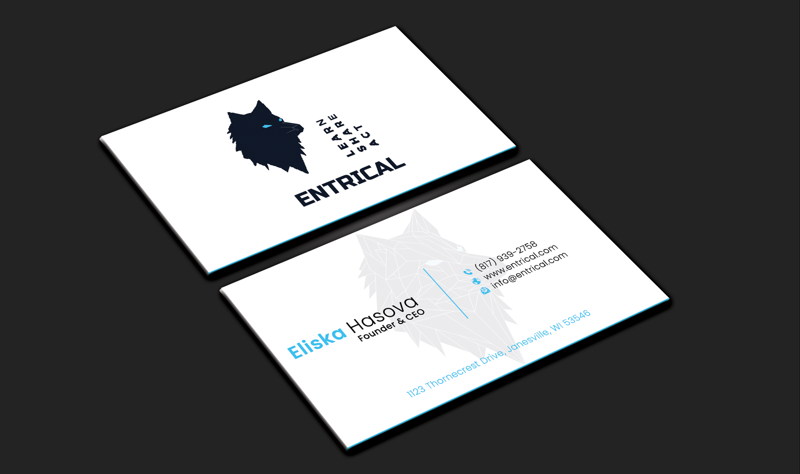 Diseño de Tarjeta de Presentación por DesignerShahadat para Entrical, LLC | Diseño #34054599