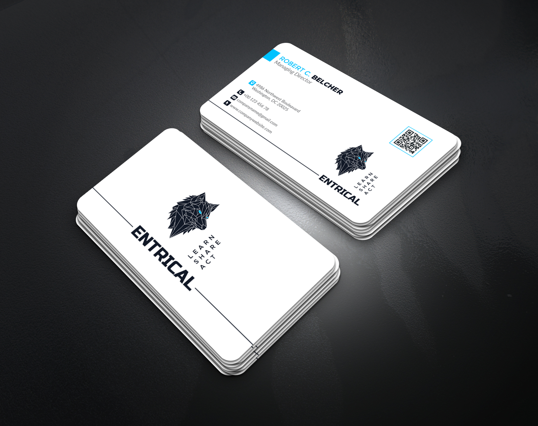 Business Card Design by artbitin for Entrical, LLC | Design #34007996