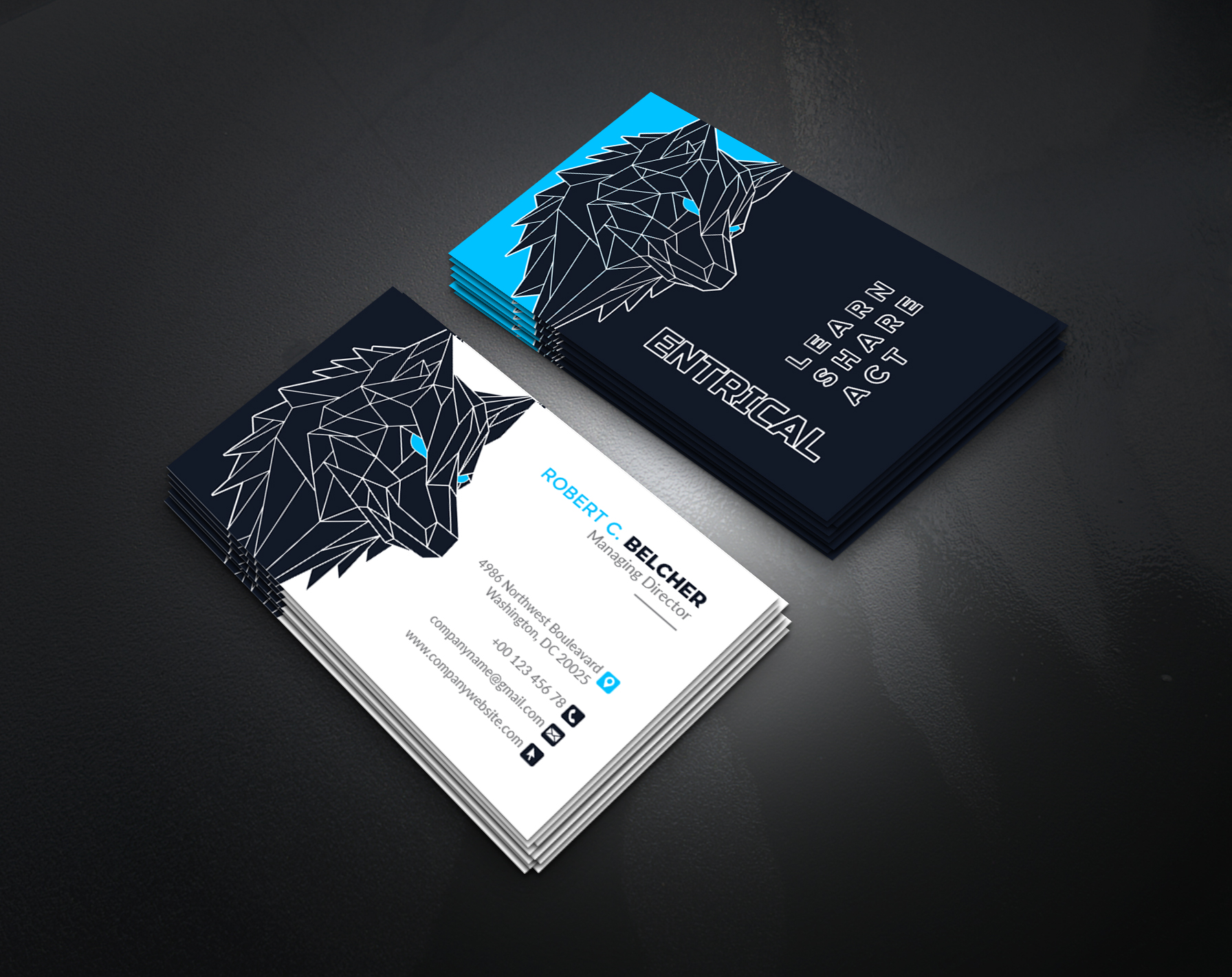 Visitenkarten-Design von artbitin für Entrical, LLC | Design #34007999