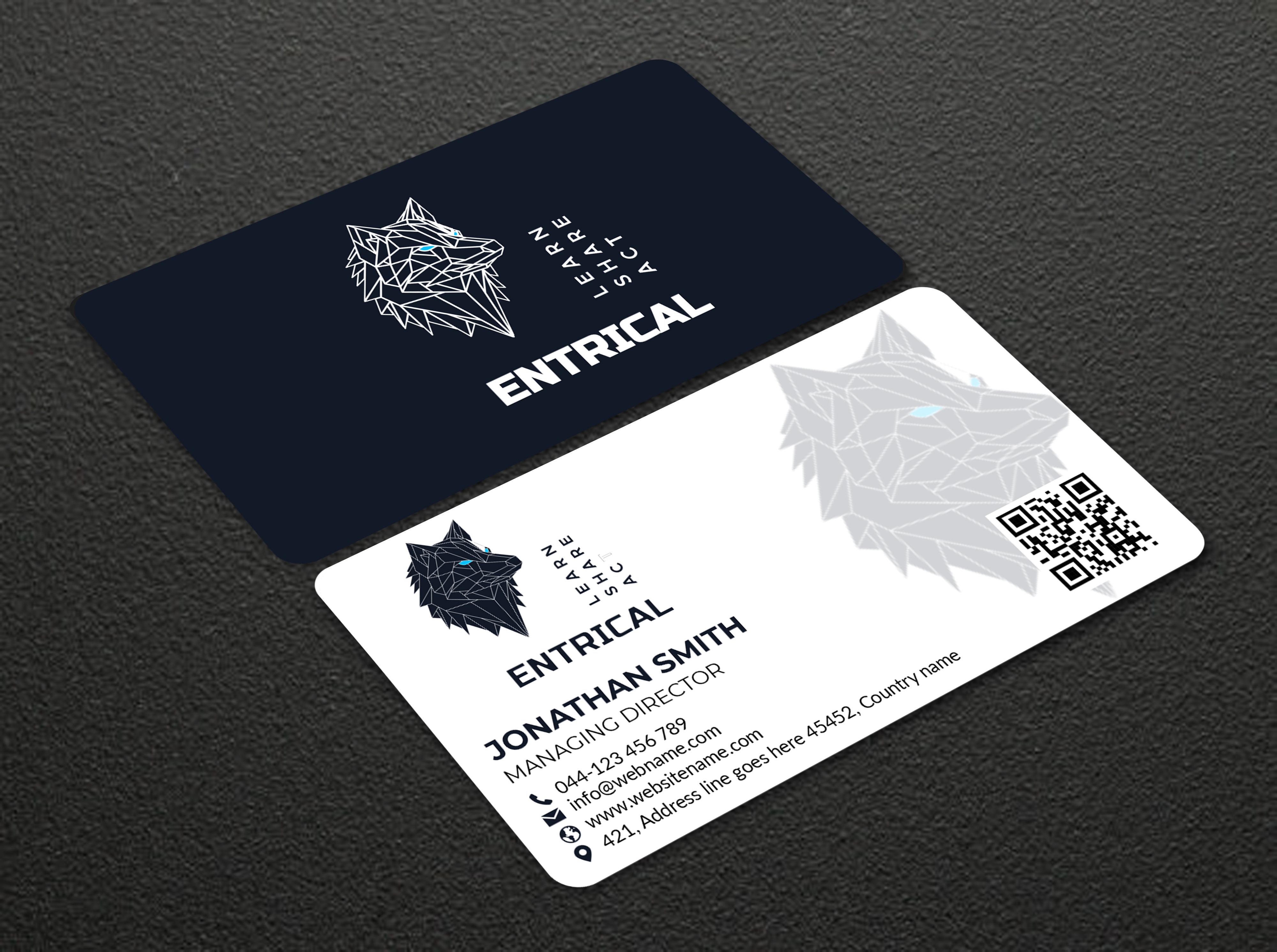 Business Card Design by designer1975 for Entrical, LLC | Design #34010735