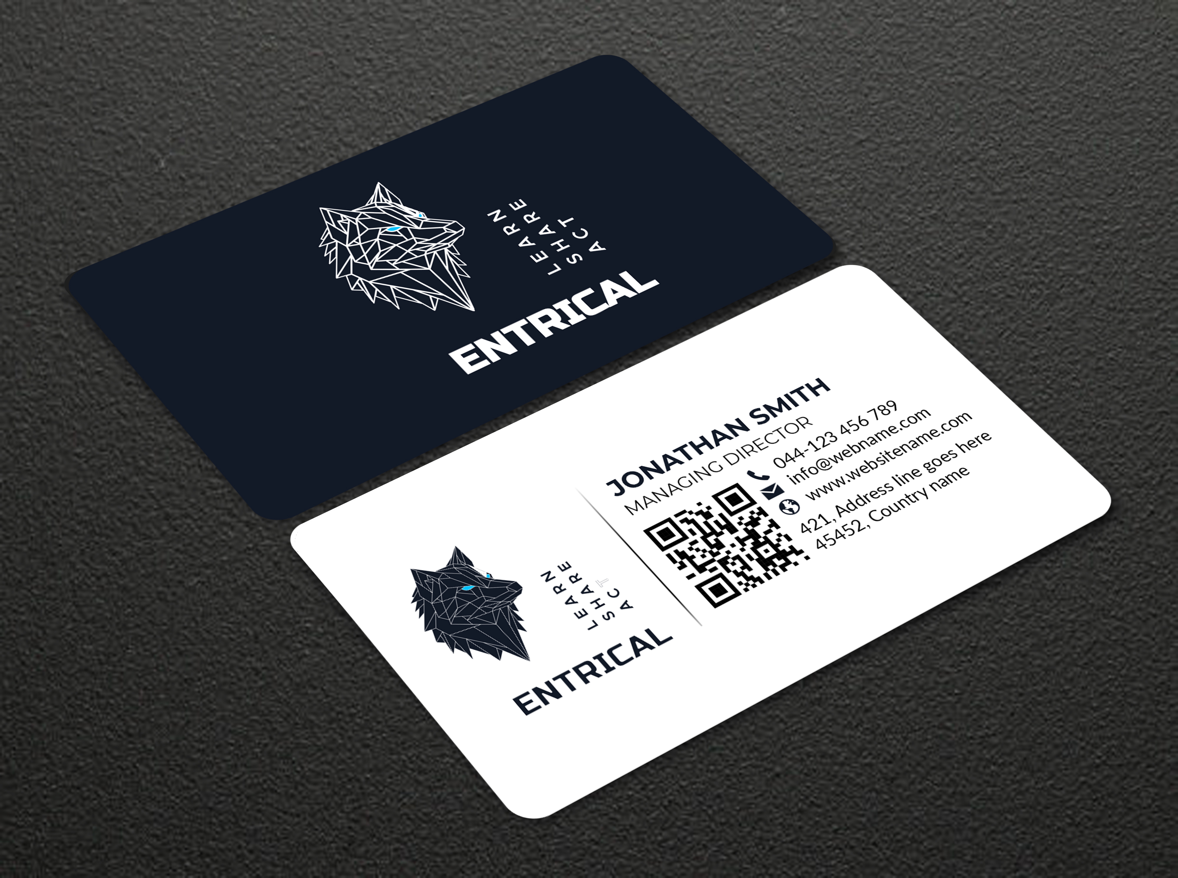 Business Card Design by designer1975 for Entrical, LLC | Design #34011057