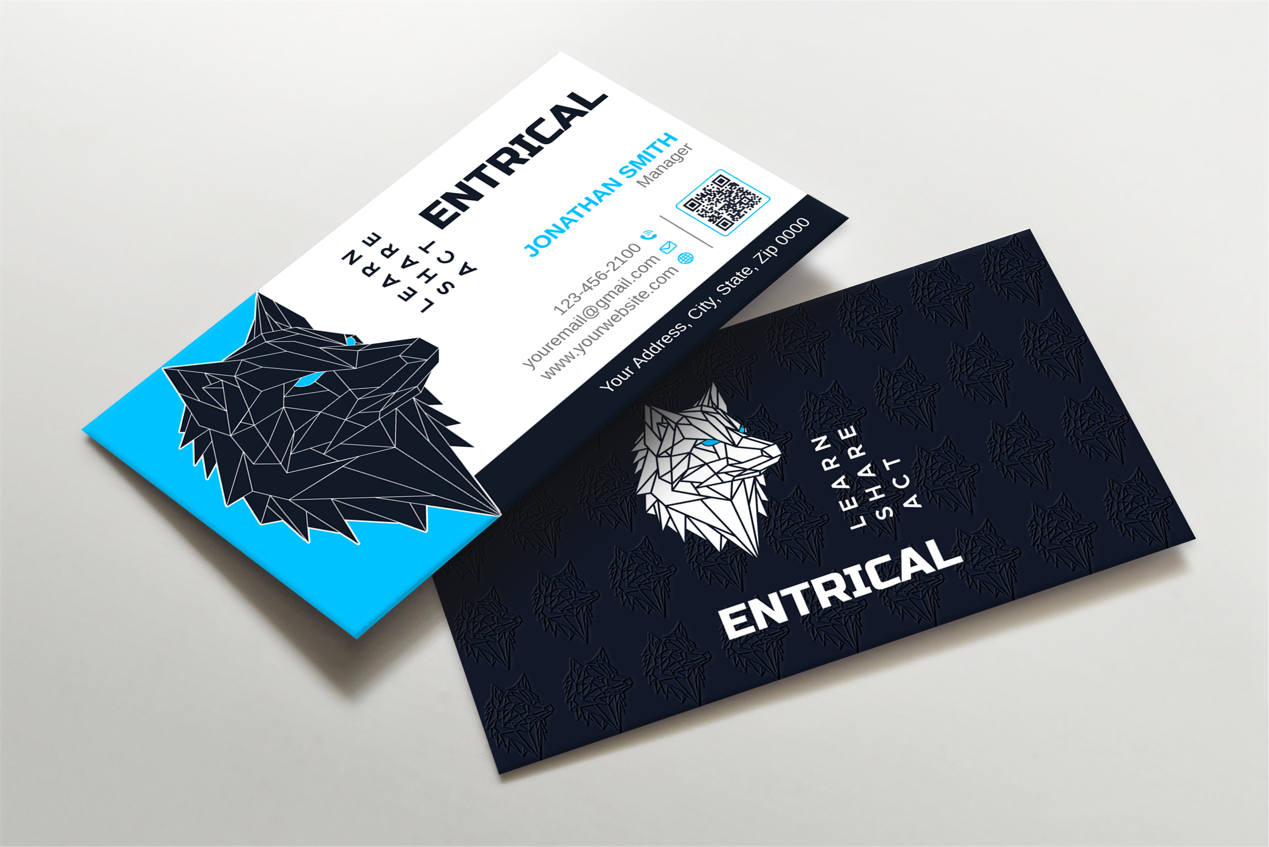 Business Card Design by LAXMI DESIGNHUB for Entrical, LLC | Design #34009449