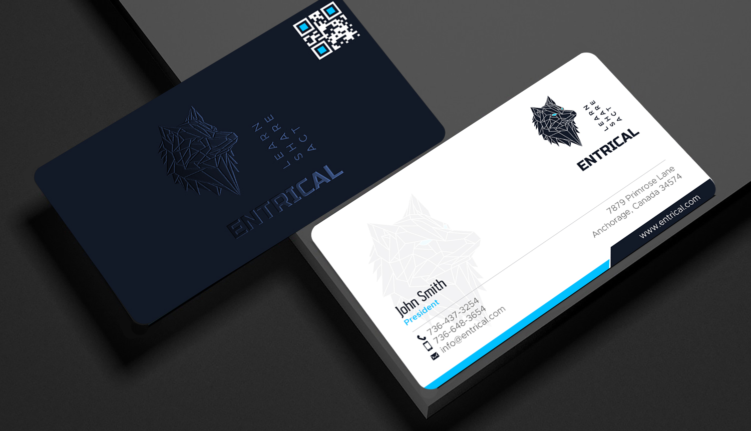 Business Card Design by chandrayaan.creative for Entrical, LLC | Design #34009742