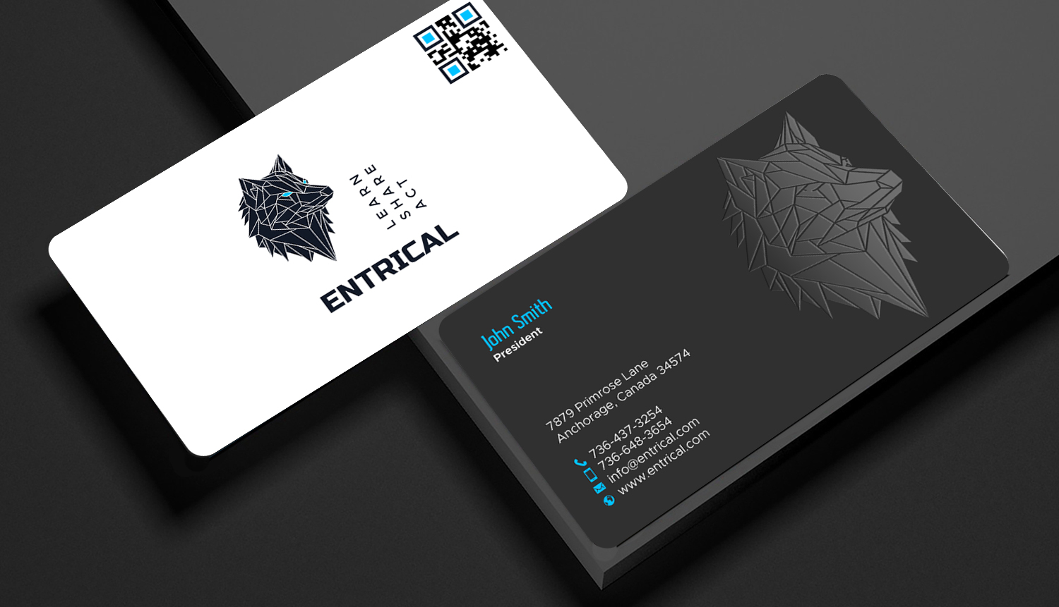 Business Card Design by chandrayaan.creative for Entrical, LLC | Design #34009744