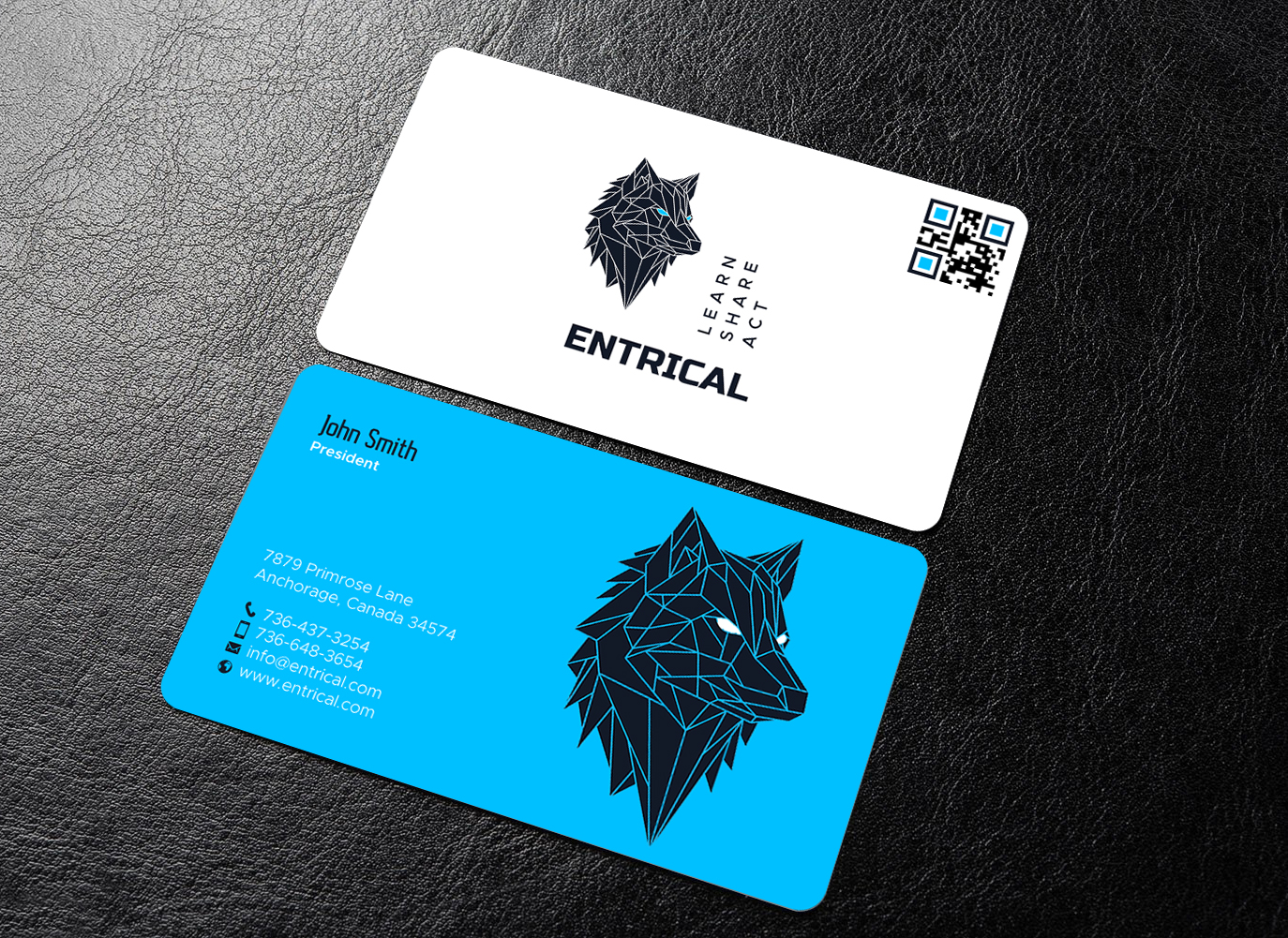 Business Card Design by chandrayaan.creative for Entrical, LLC | Design #34009747