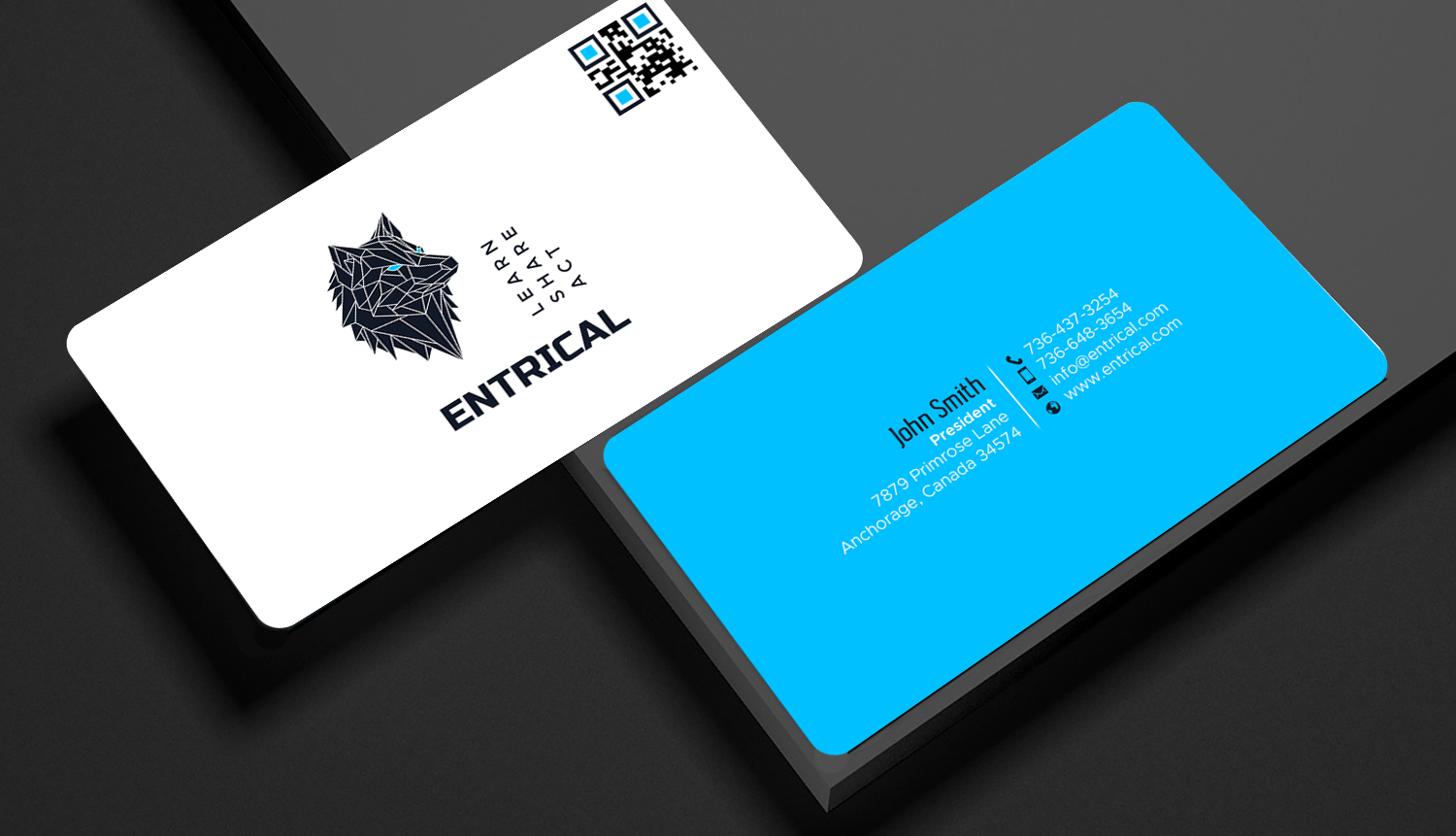 Business Card Design by chandrayaan.creative for Entrical, LLC | Design #34009748