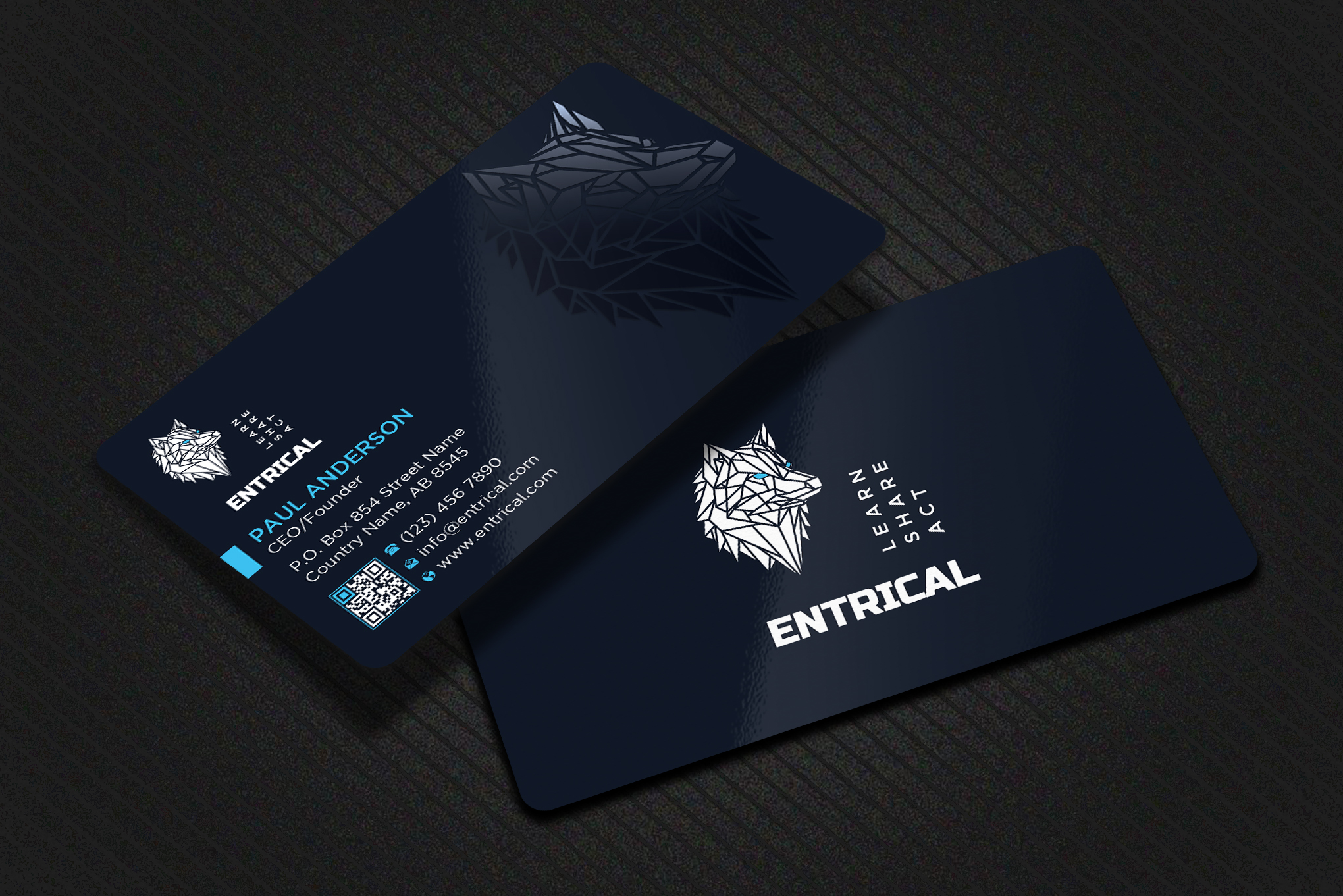 Business Card Design by Uttom 2 for Entrical, LLC | Design #34025784