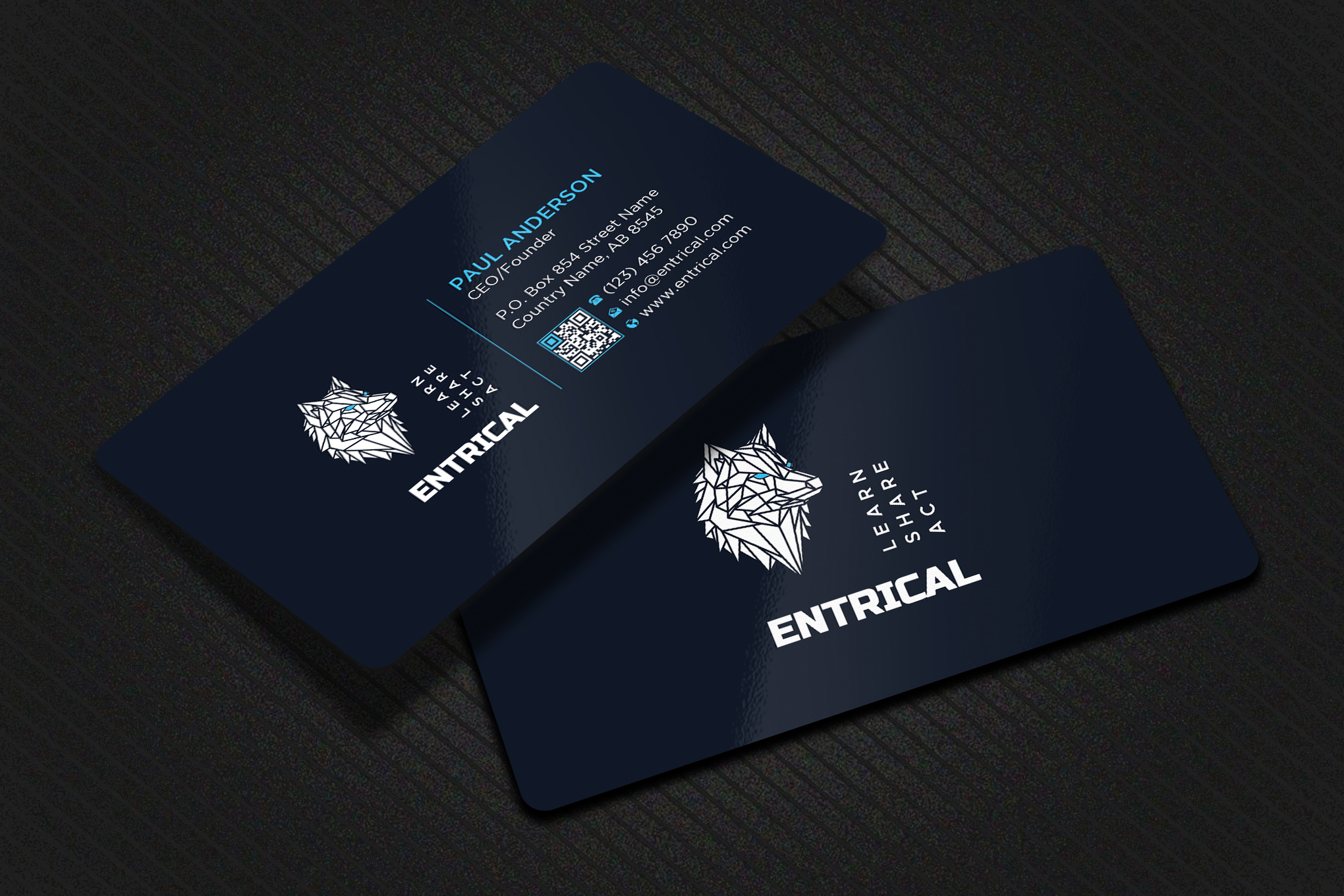 Business Card Design by Uttom 2 for Entrical, LLC | Design #34025787
