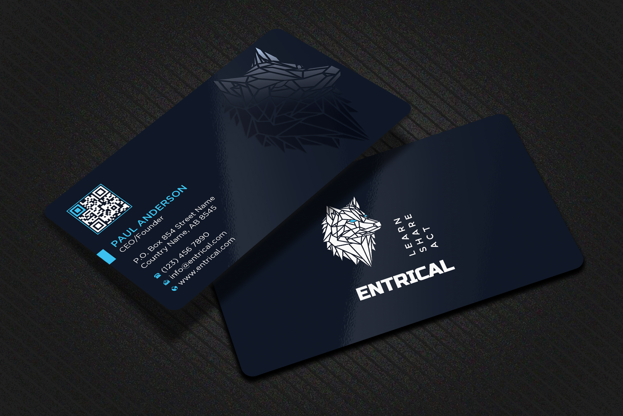 Business Card Design by Uttom 2 for Entrical, LLC | Design #34025792