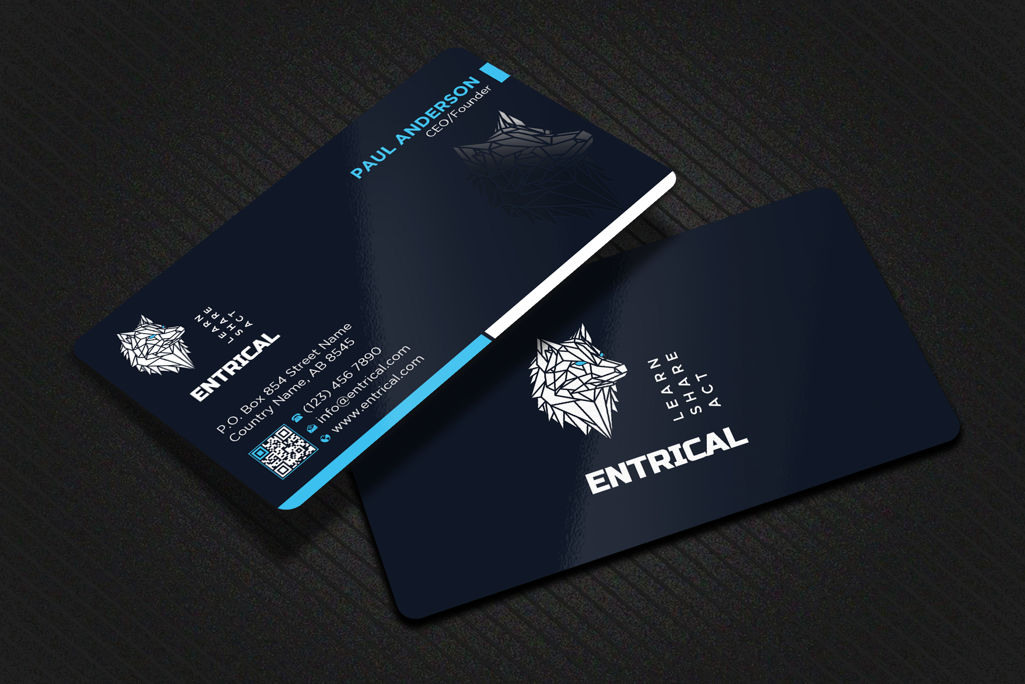 Business Card Design by Uttom 2 for Entrical, LLC | Design #34025796