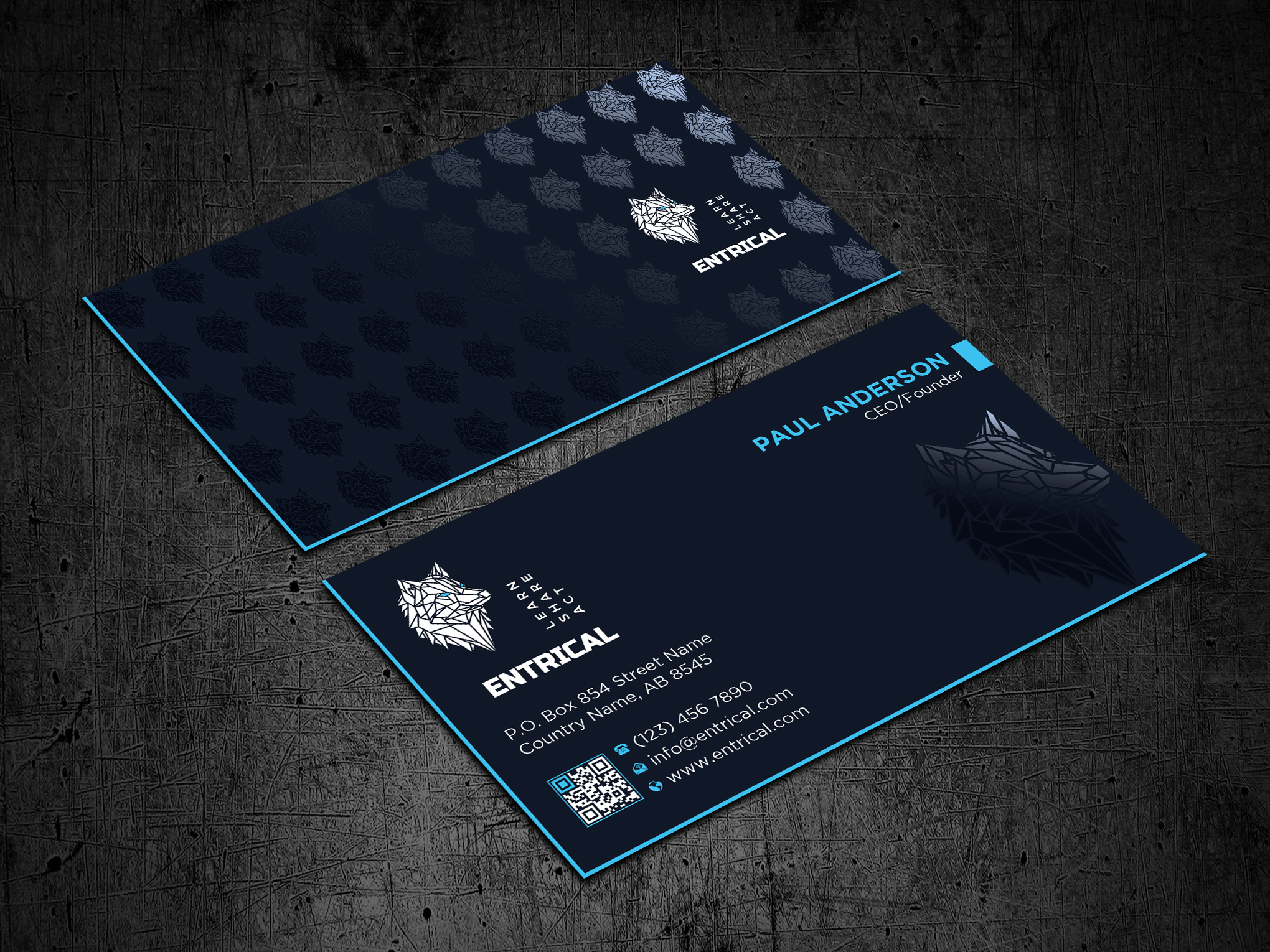 Business Card Design by Uttom 2 for Entrical, LLC | Design #34026106