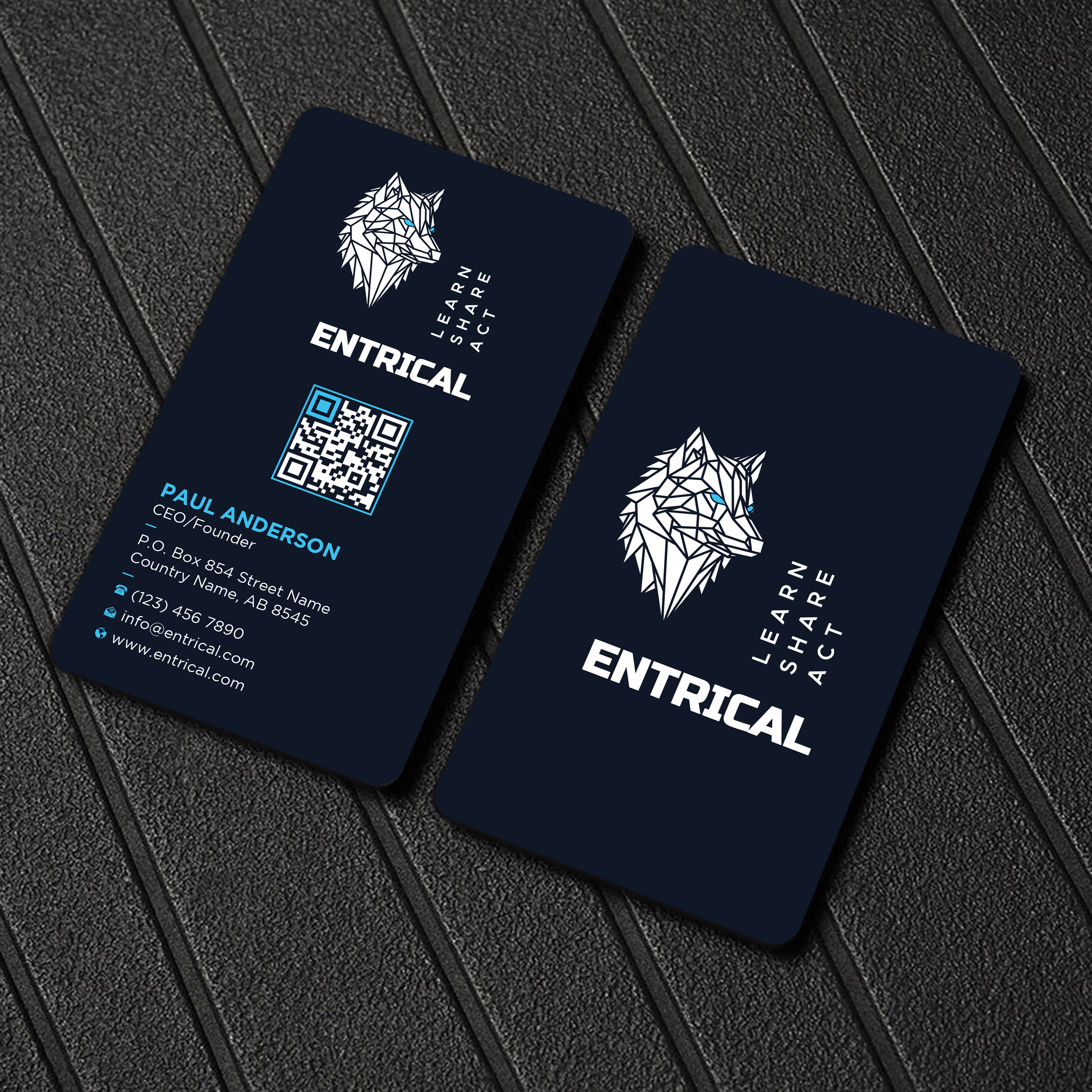Business Card Design by Uttom 2 for Entrical, LLC | Design #34026108