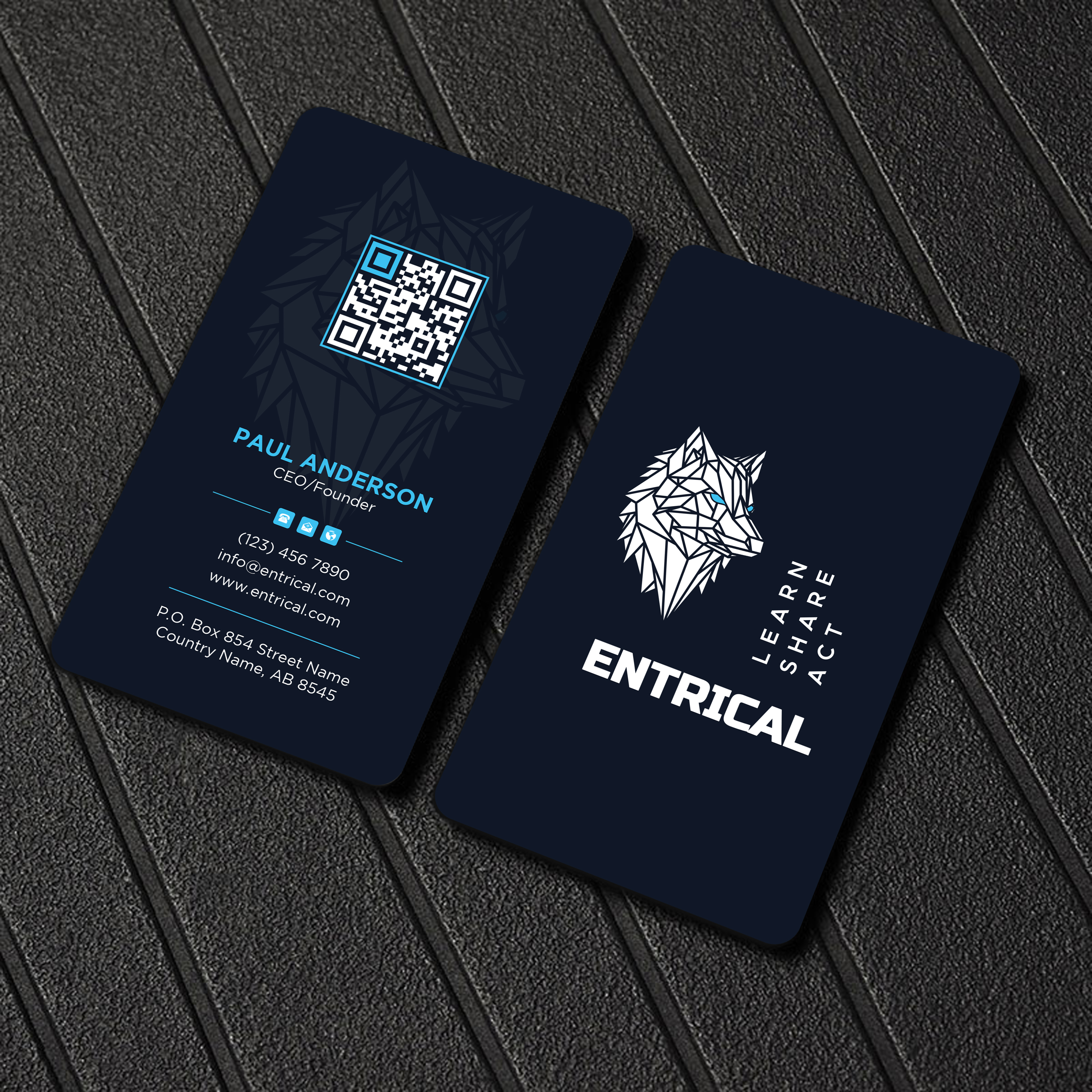 Business Card Design by Uttom 2 for Entrical, LLC | Design #34026116