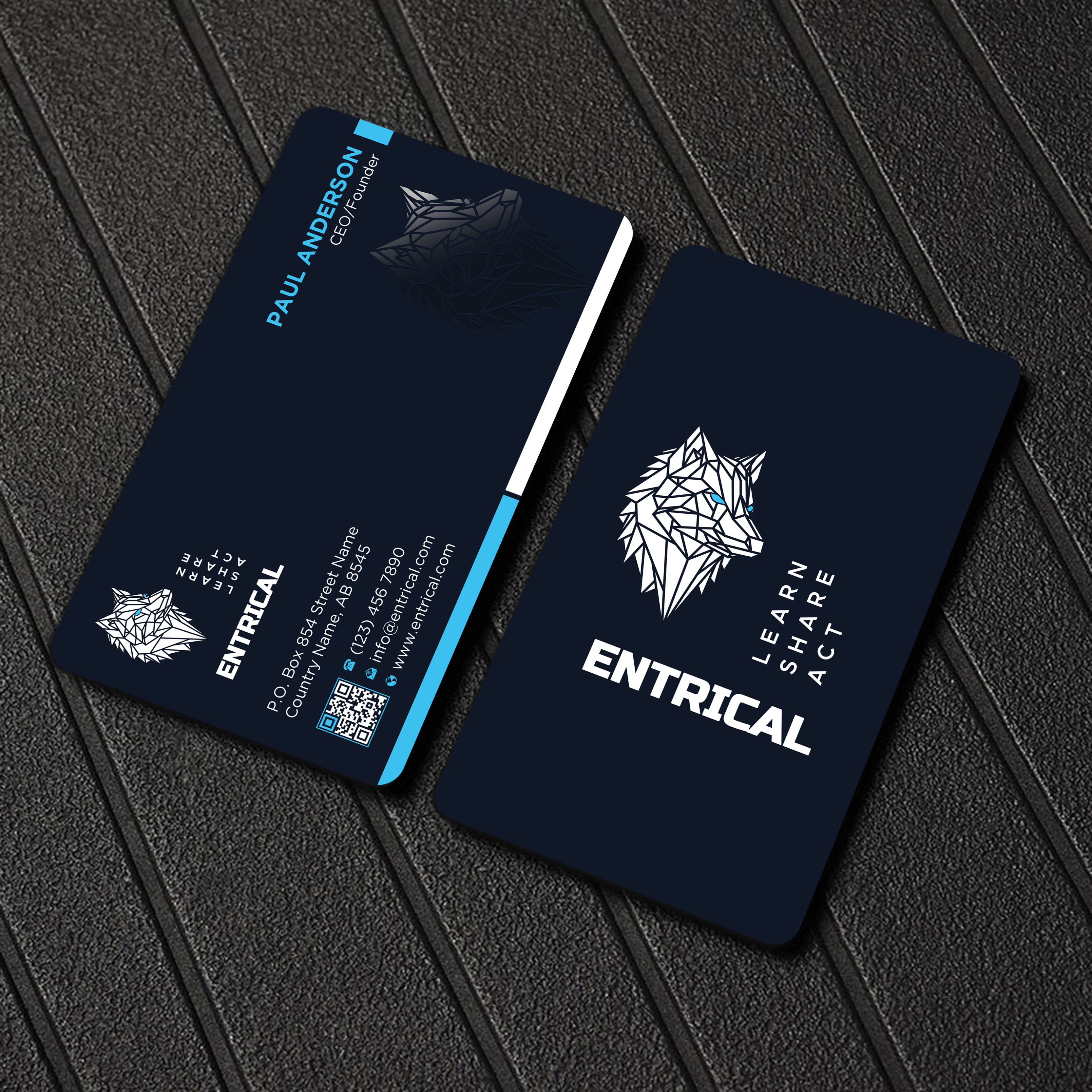 Business Card Design by Uttom 2 for Entrical, LLC | Design #34026119