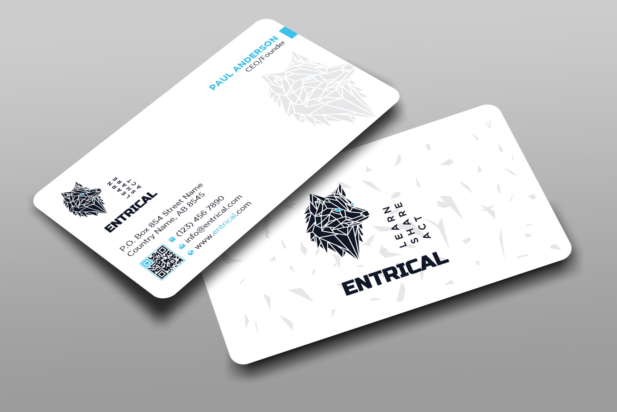 Visitenkarten-Design von Uttom 2 für Entrical, LLC | Design #34026737