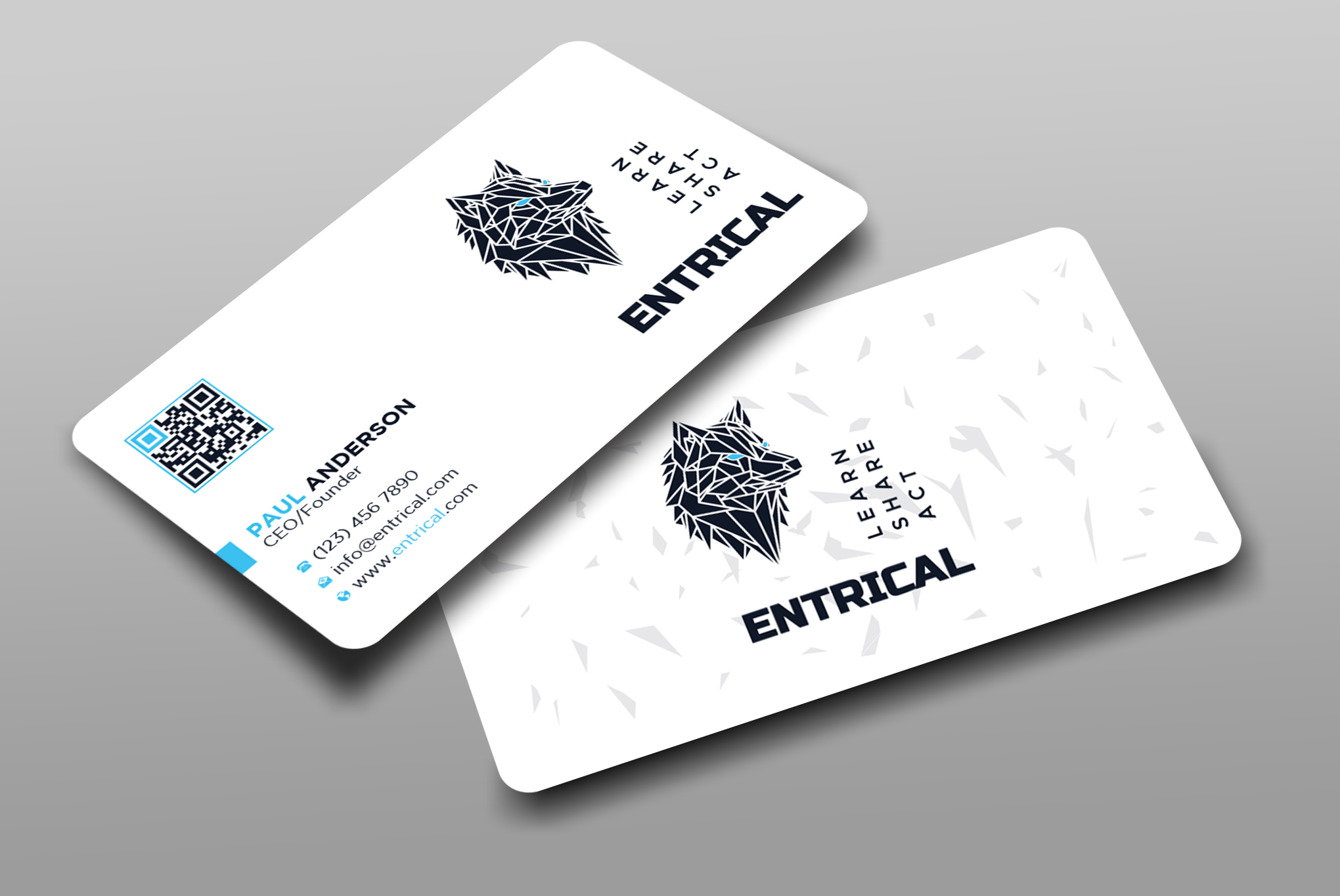 Business Card Design by Uttom 2 for Entrical, LLC | Design #34026738