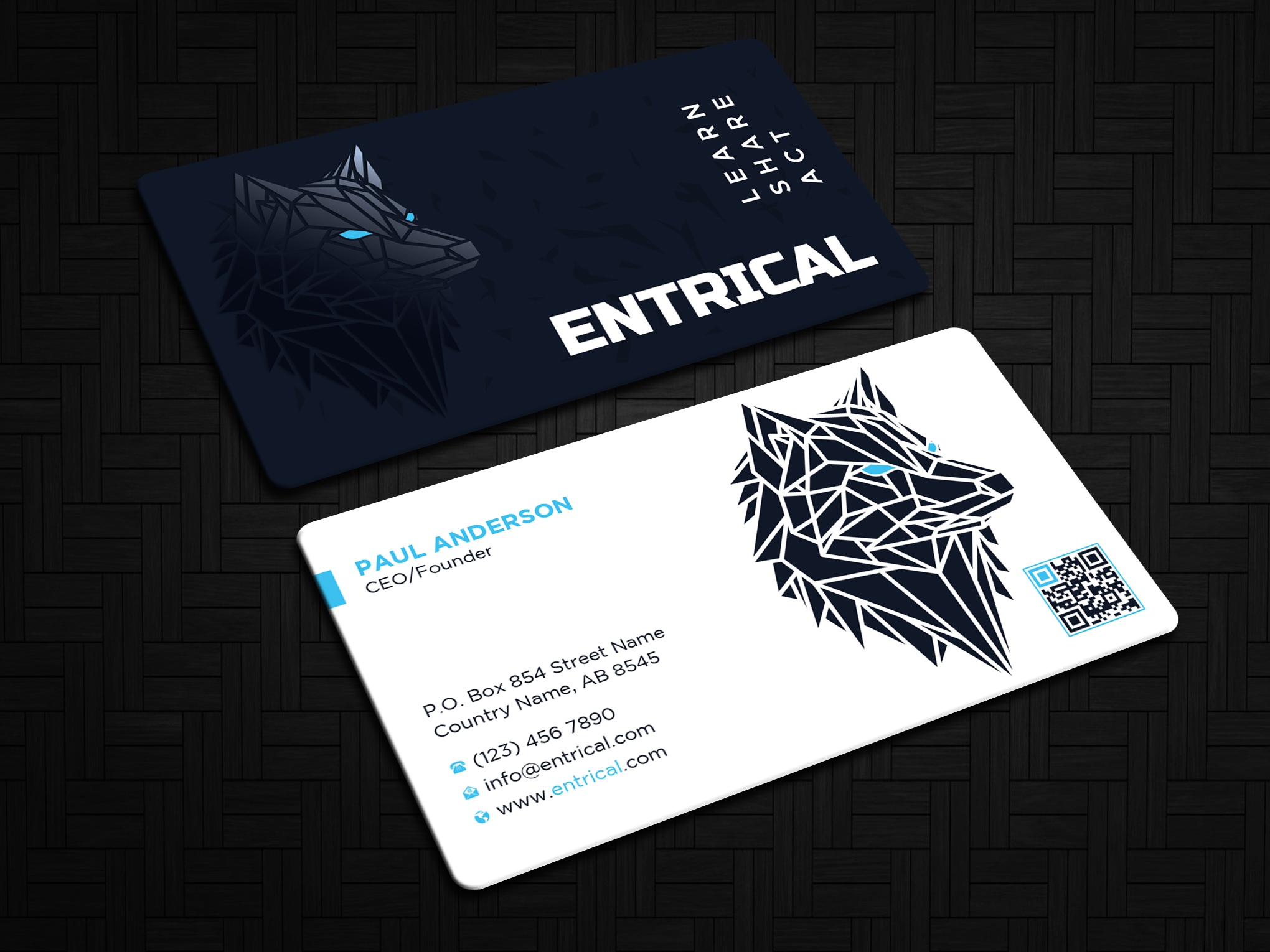Diseño de Tarjeta de Presentación por Uttom 2 para Entrical, LLC | Diseño #34026880