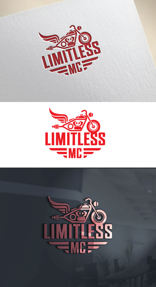 Logo Design by AB design ..... for LIMITLESS MC | Design #34012588