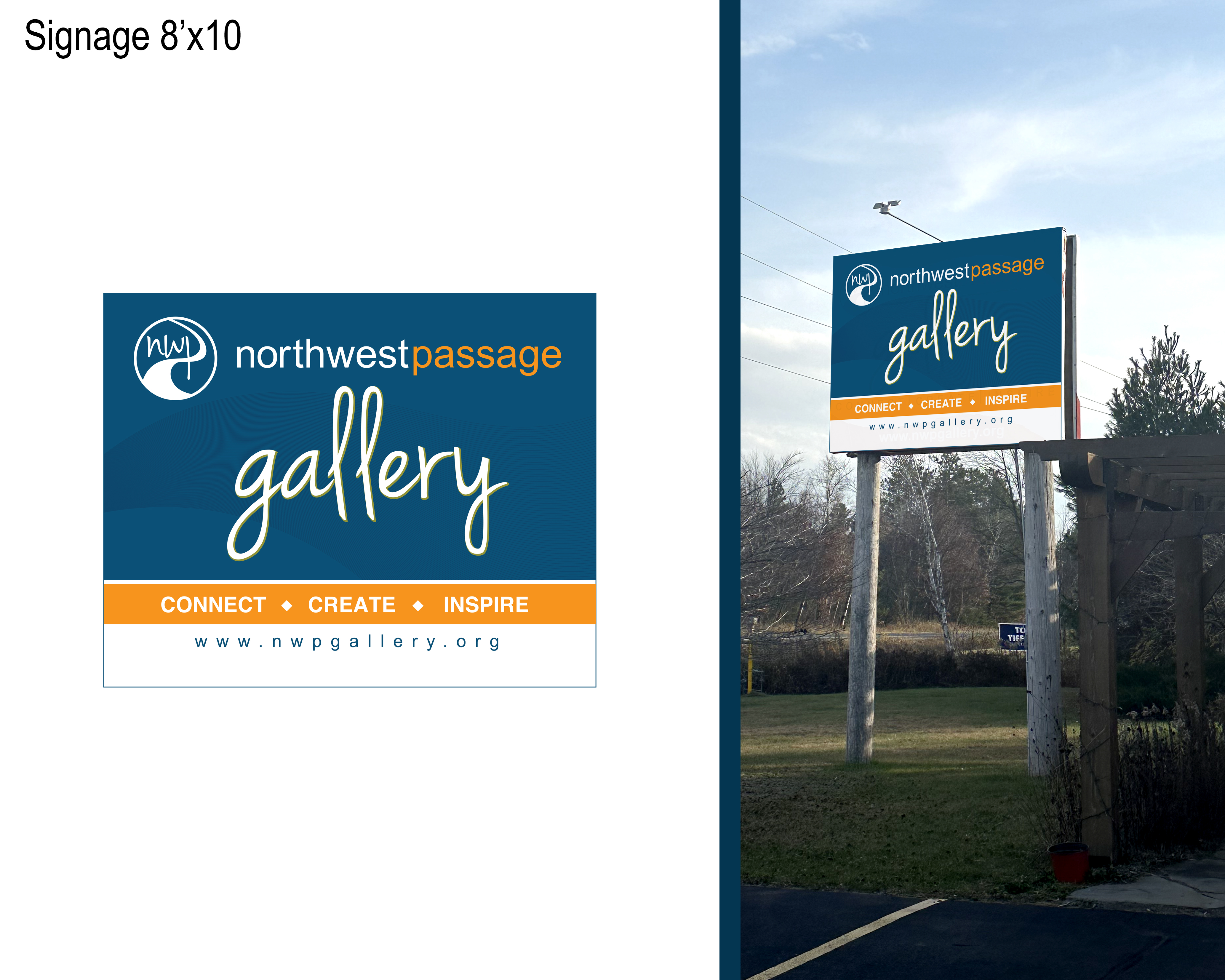 Signage Design by MOKTANJ for Northwest Passage | Design #34064407