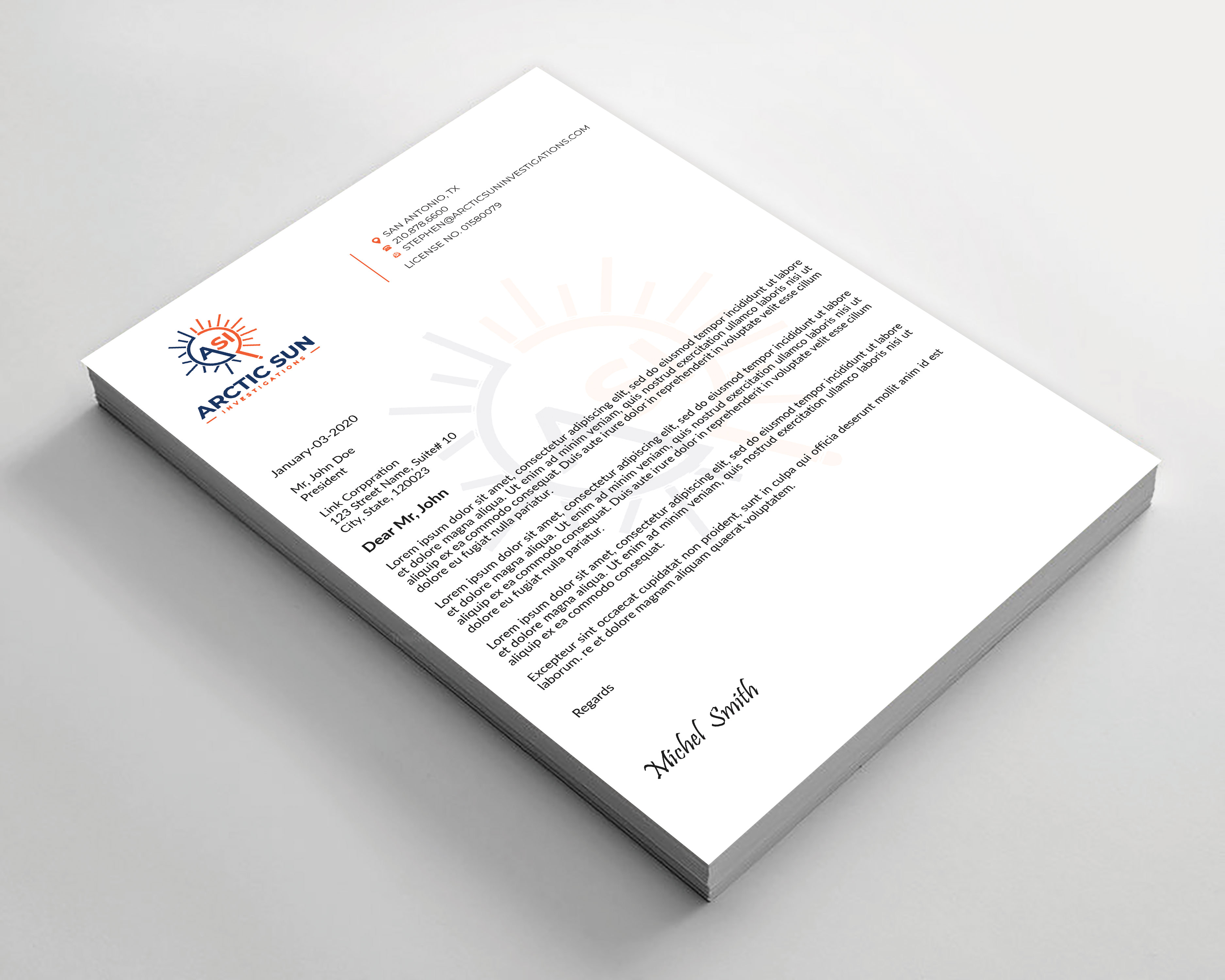 Letterhead Design by Expert Bappy for Della Casa Law Firm | Design #34013414
