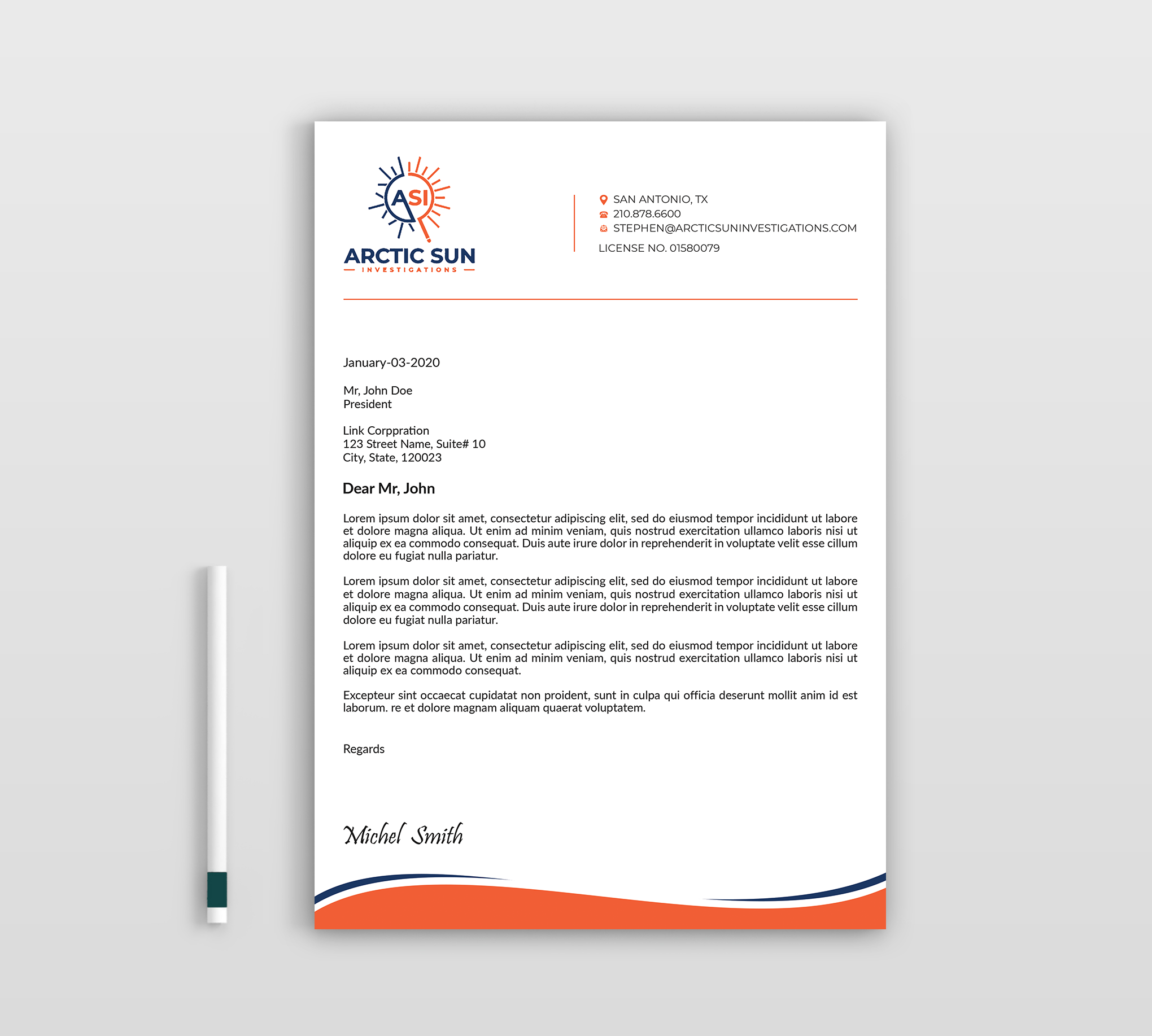 Letterhead Design by Expert Bappy for Della Casa Law Firm | Design #34013448