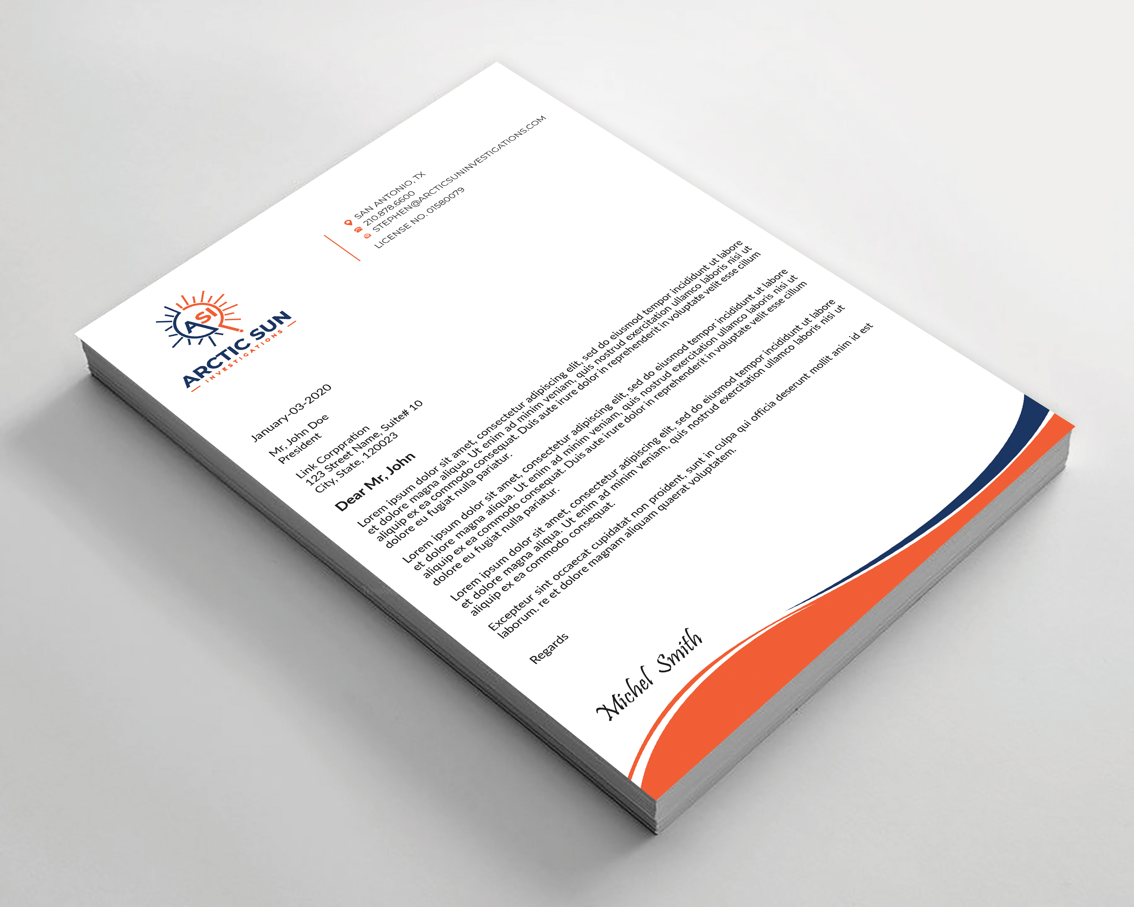 Letterhead Design by Expert Bappy for Della Casa Law Firm | Design #34013460
