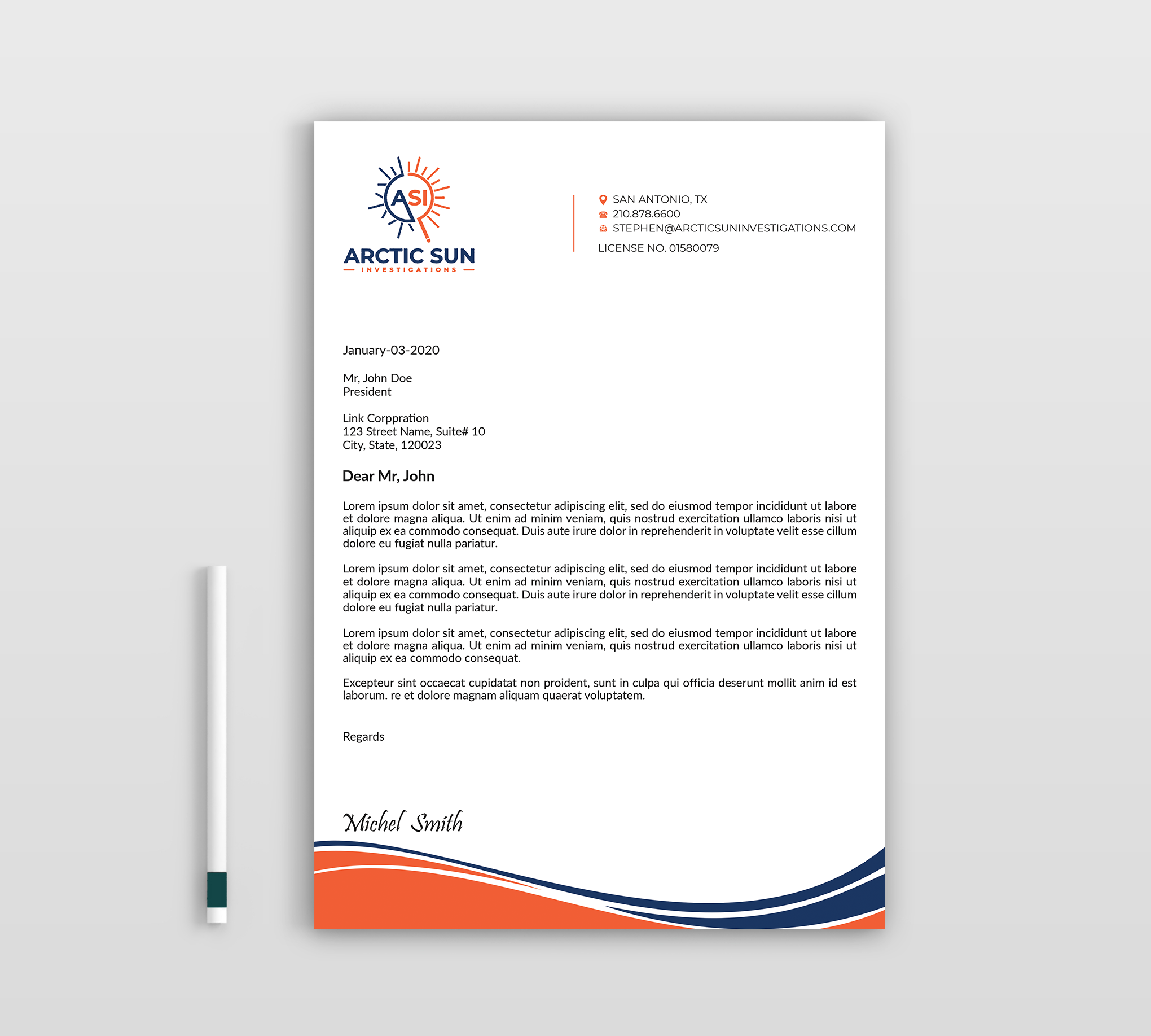 Letterhead Design by Expert Bappy for Della Casa Law Firm | Design #34013501