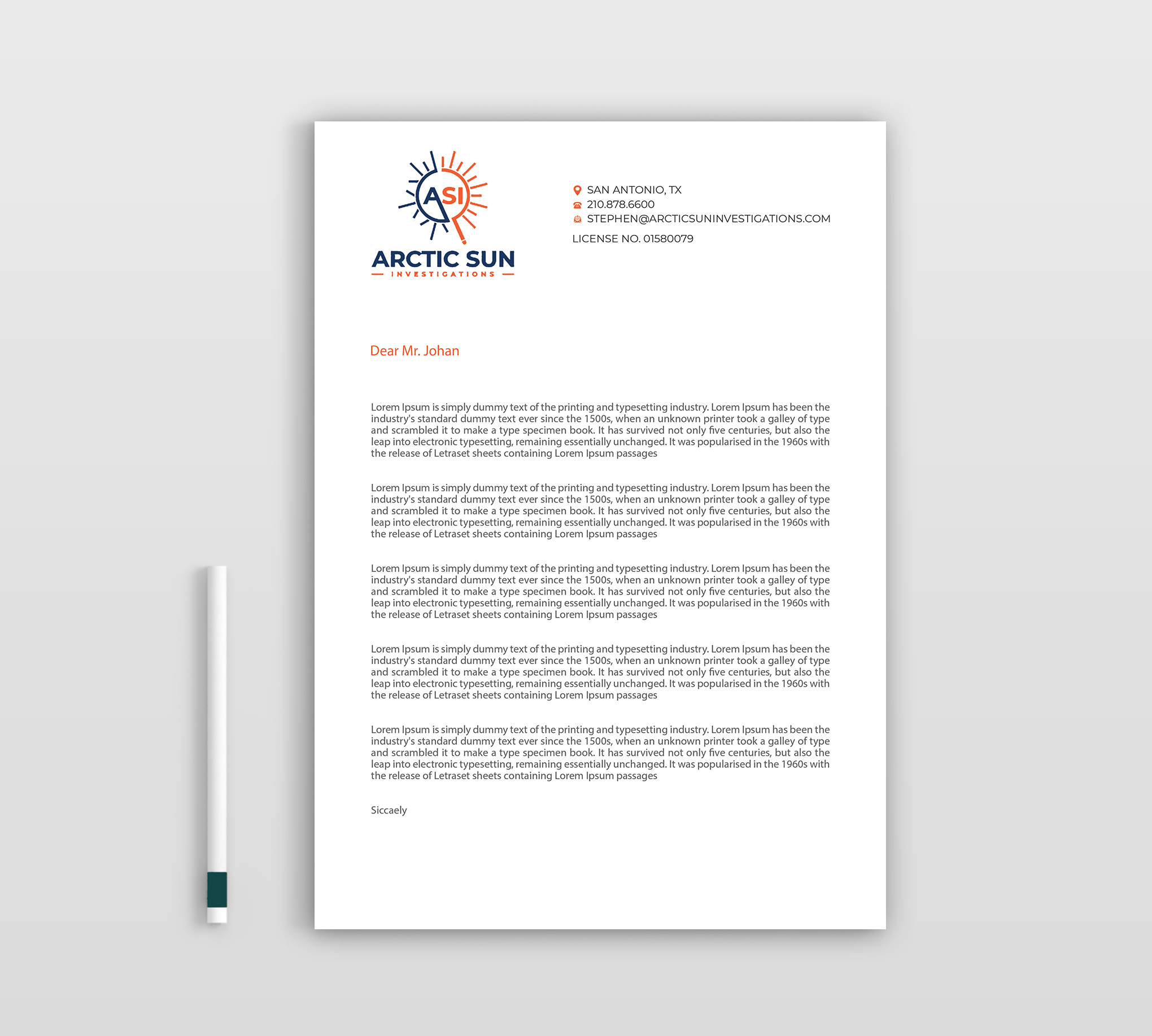 Letterhead Design by Expert Bappy for Della Casa Law Firm | Design #34014463