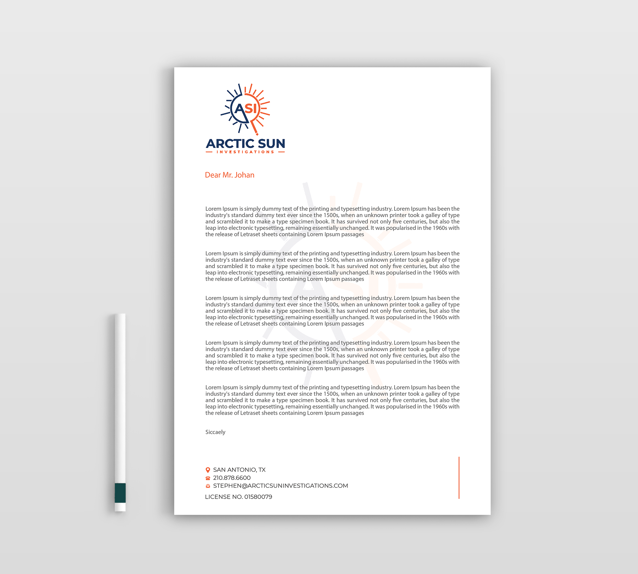 Letterhead Design by Expert Bappy for Della Casa Law Firm | Design #34014509