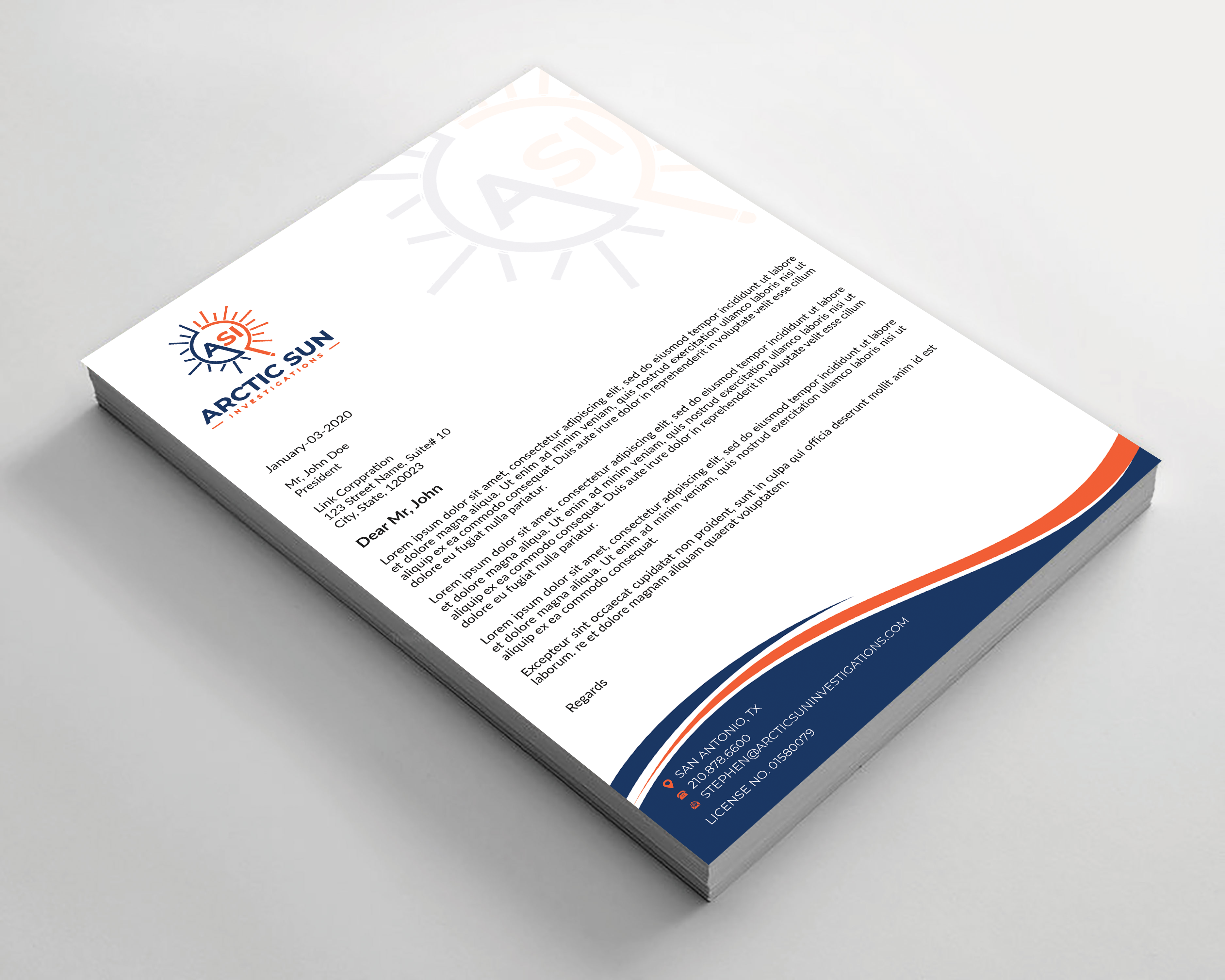 Letterhead Design by Expert Bappy for Della Casa Law Firm | Design #34014541