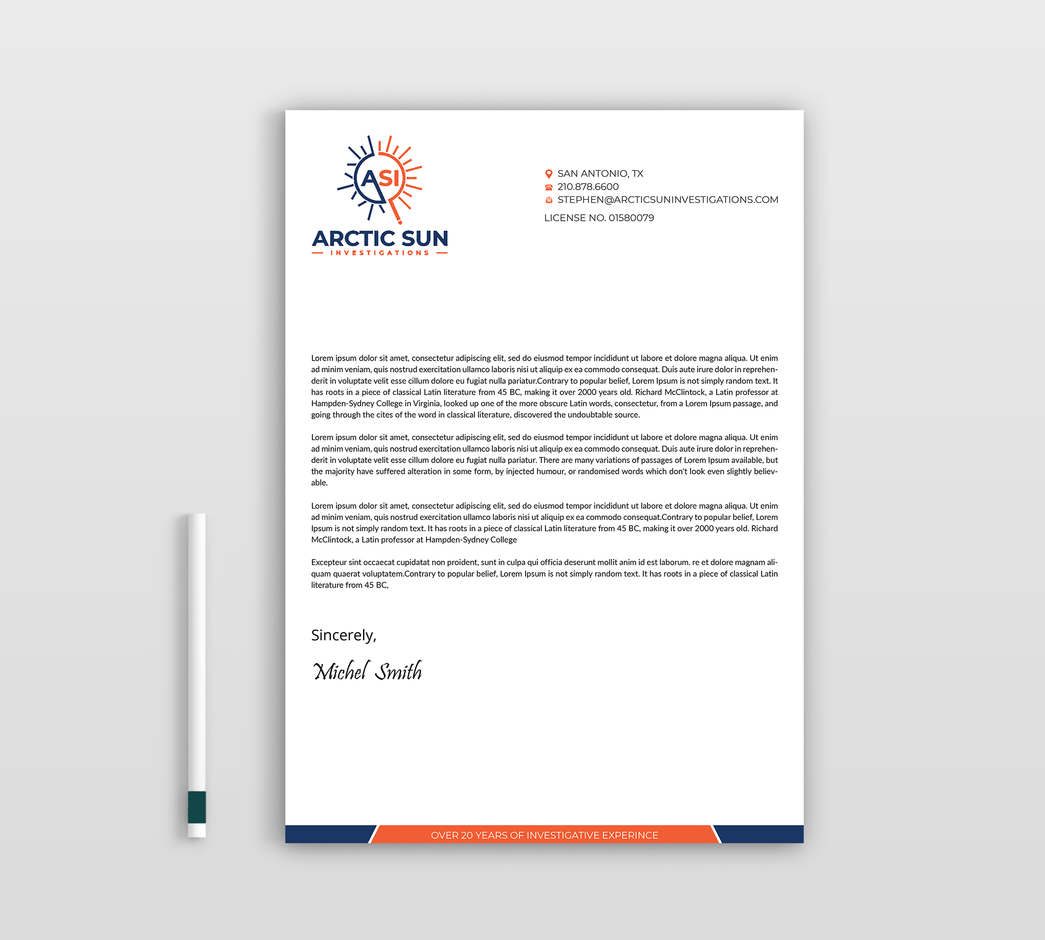 Letterhead Design by Expert Bappy for Della Casa Law Firm | Design #34014626