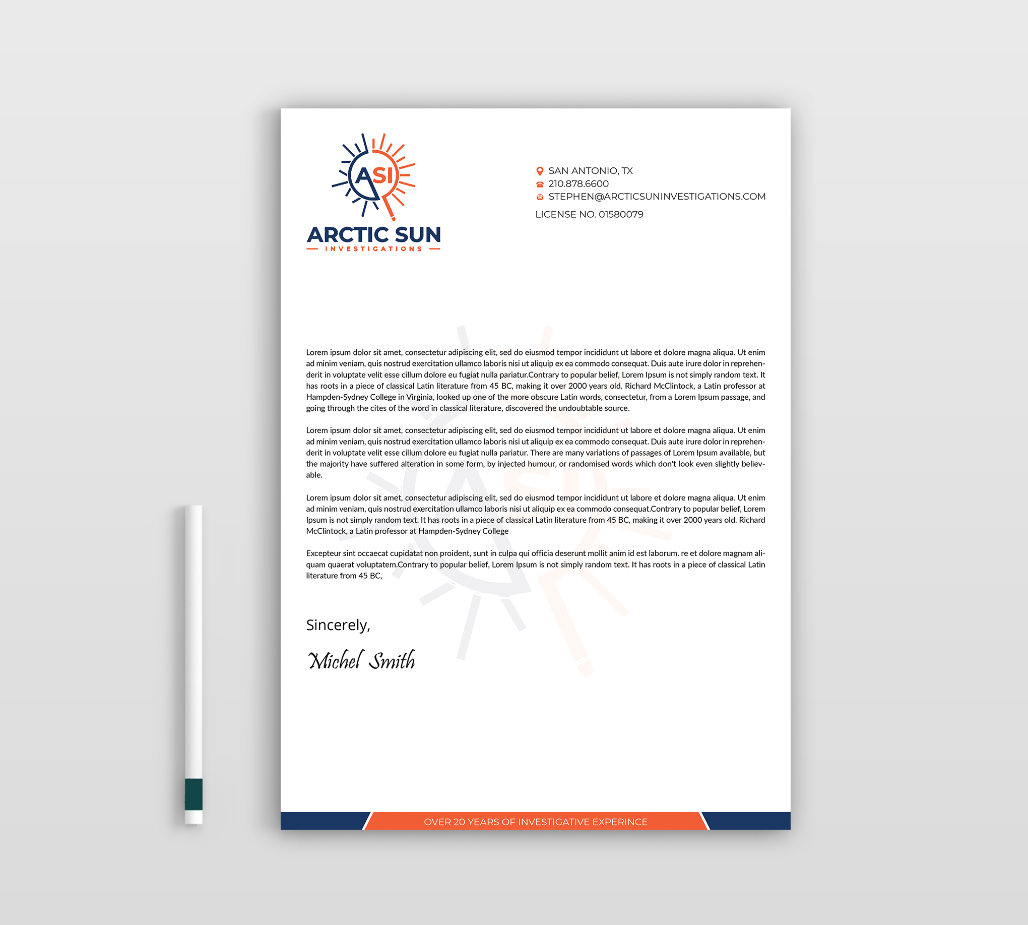 Letterhead Design by Expert Bappy for Della Casa Law Firm | Design #34014628