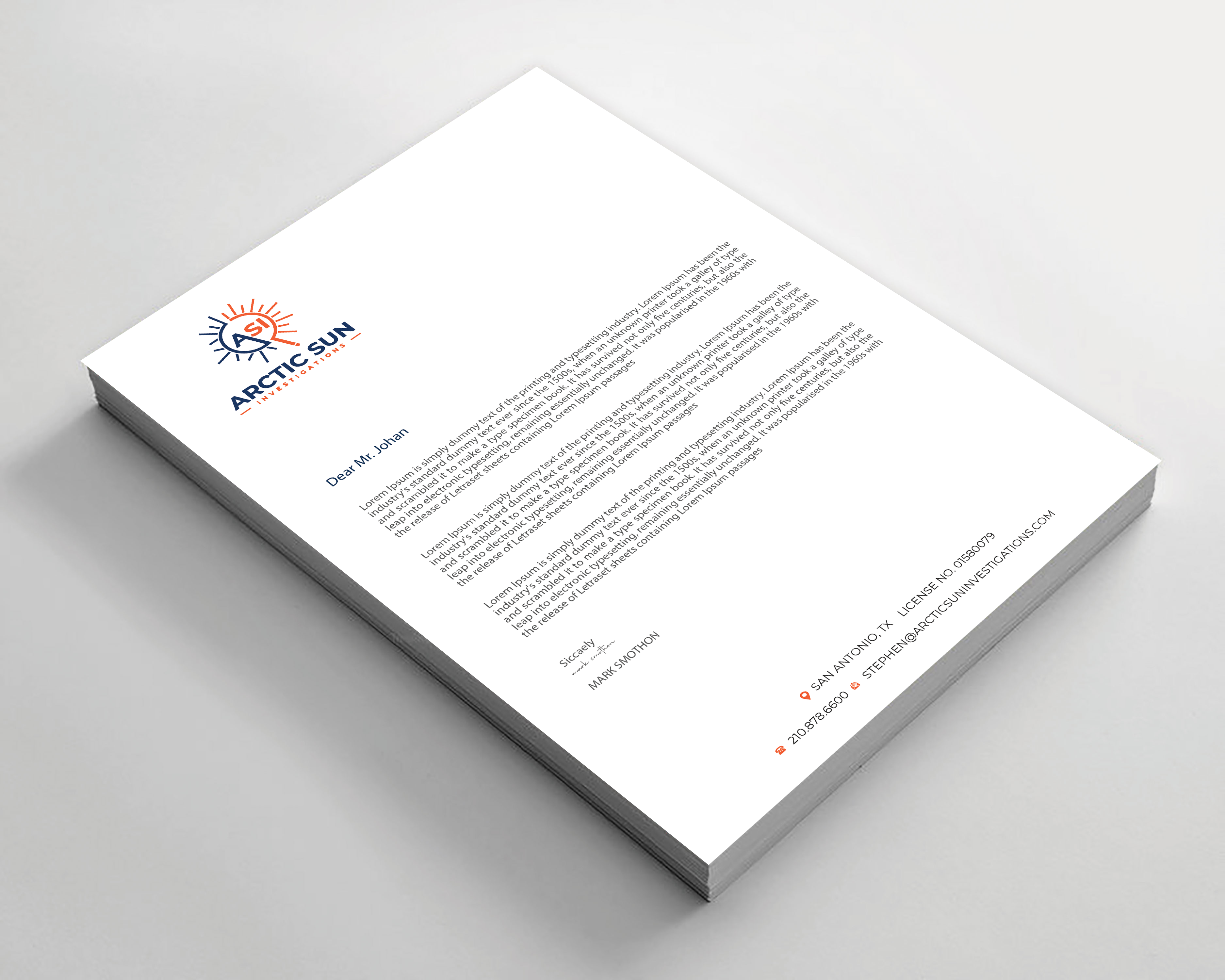 Letterhead Design by Expert Bappy for Della Casa Law Firm | Design #34016367