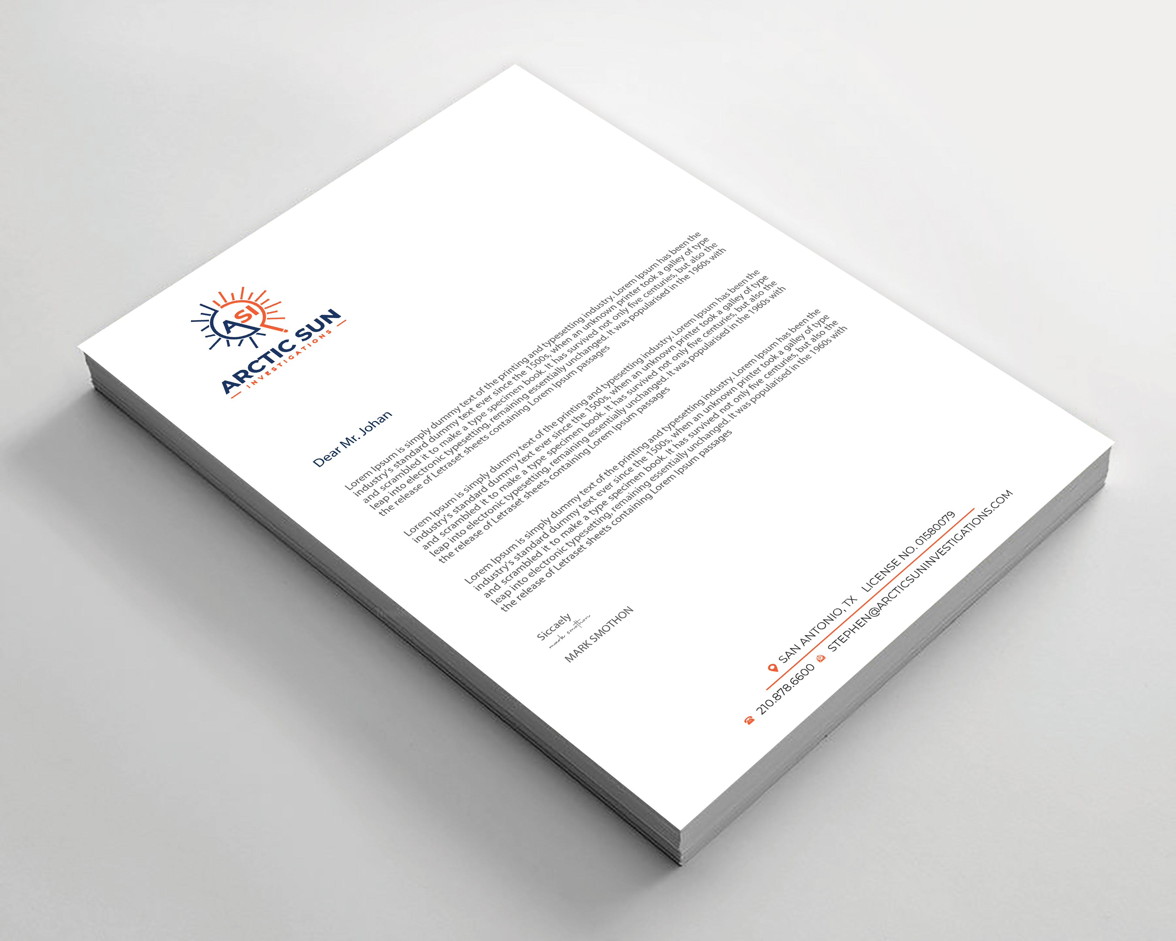 Letterhead Design by Expert Bappy for Della Casa Law Firm | Design #34016368