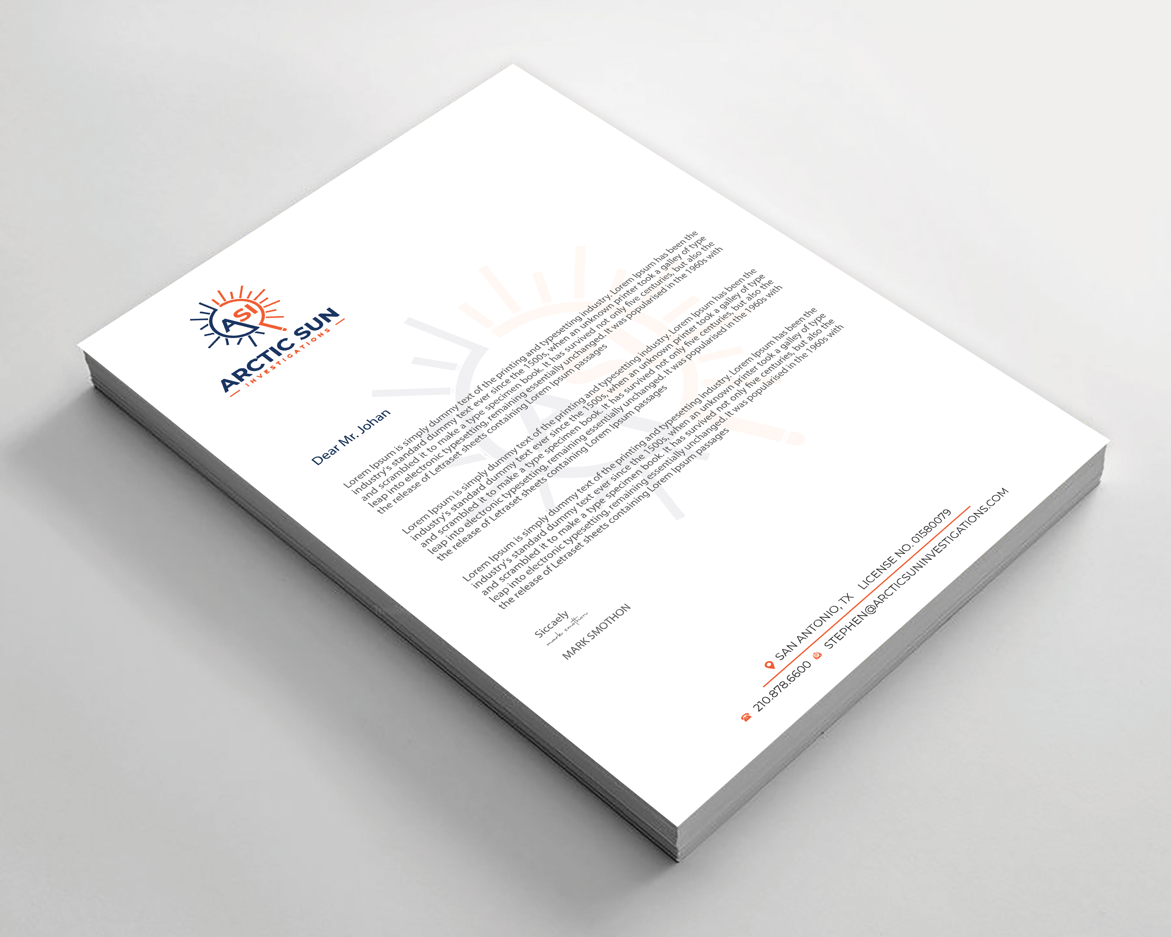 Letterhead Design by Expert Bappy for Della Casa Law Firm | Design #34016369