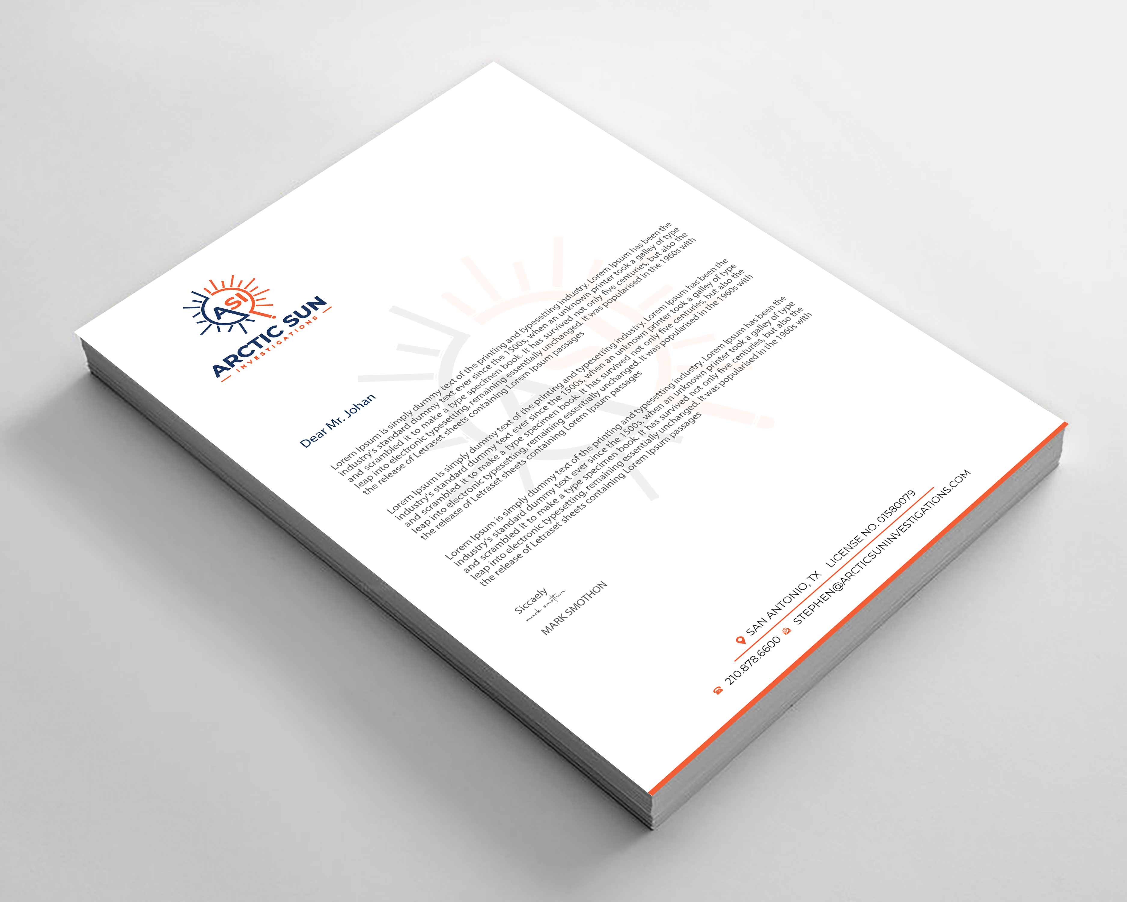 Letterhead Design by Expert Bappy for Della Casa Law Firm | Design: #34016370