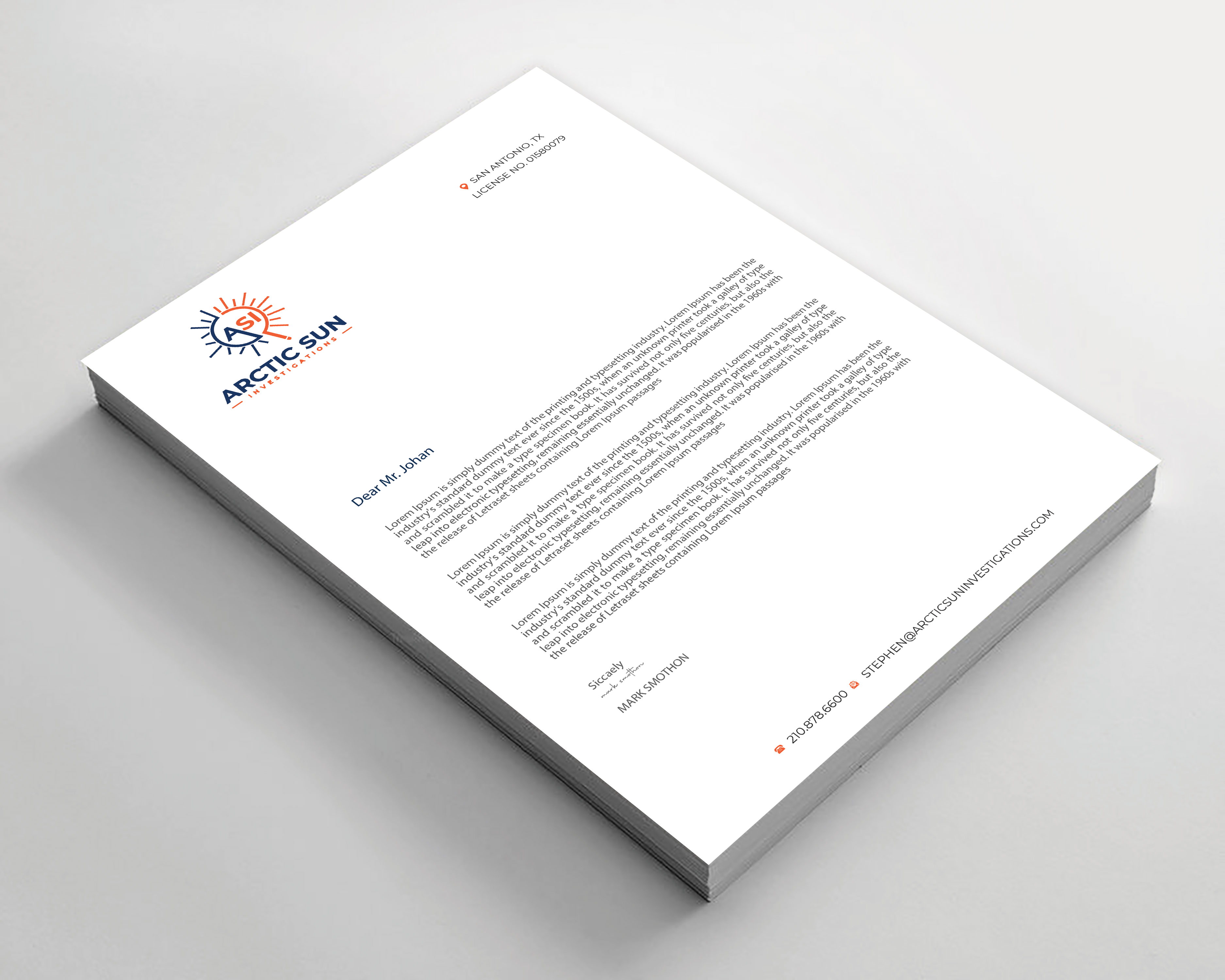 Letterhead Design by Expert Bappy for Della Casa Law Firm | Design #34017116