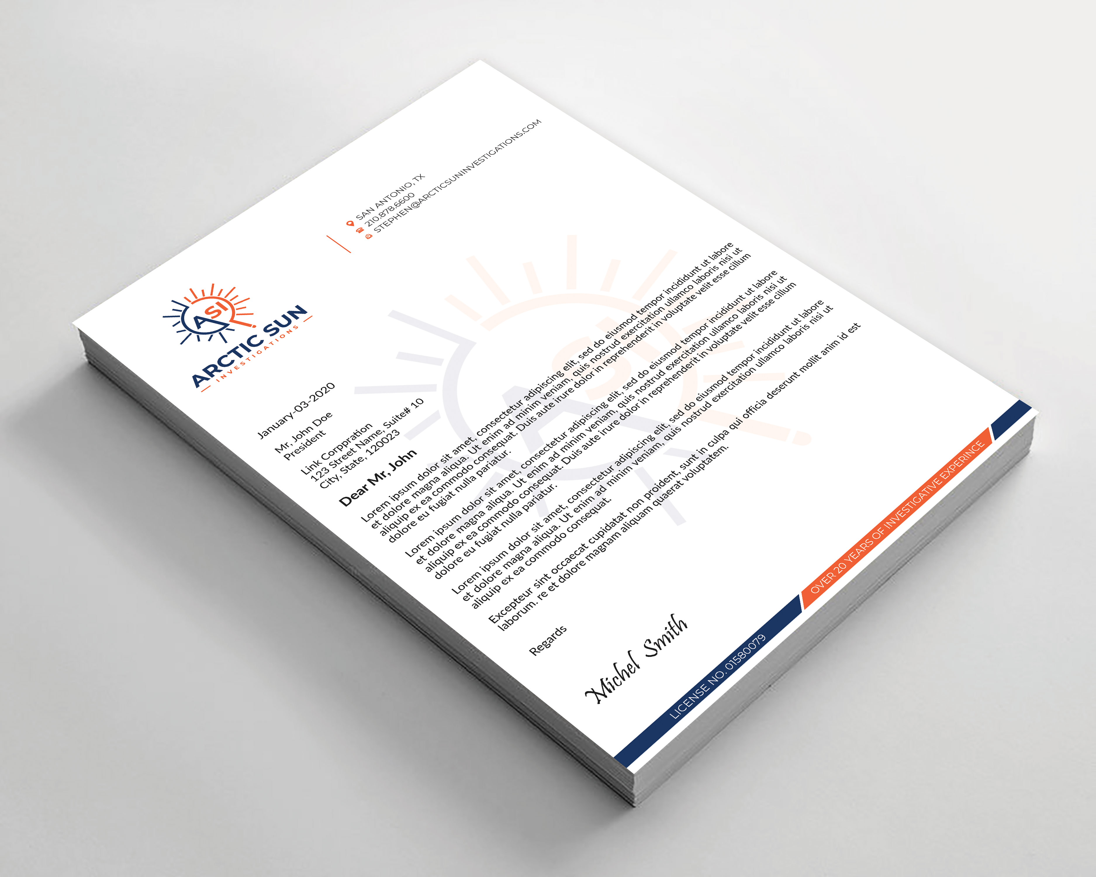 Letterhead Design by Expert Bappy for Della Casa Law Firm | Design #34020159