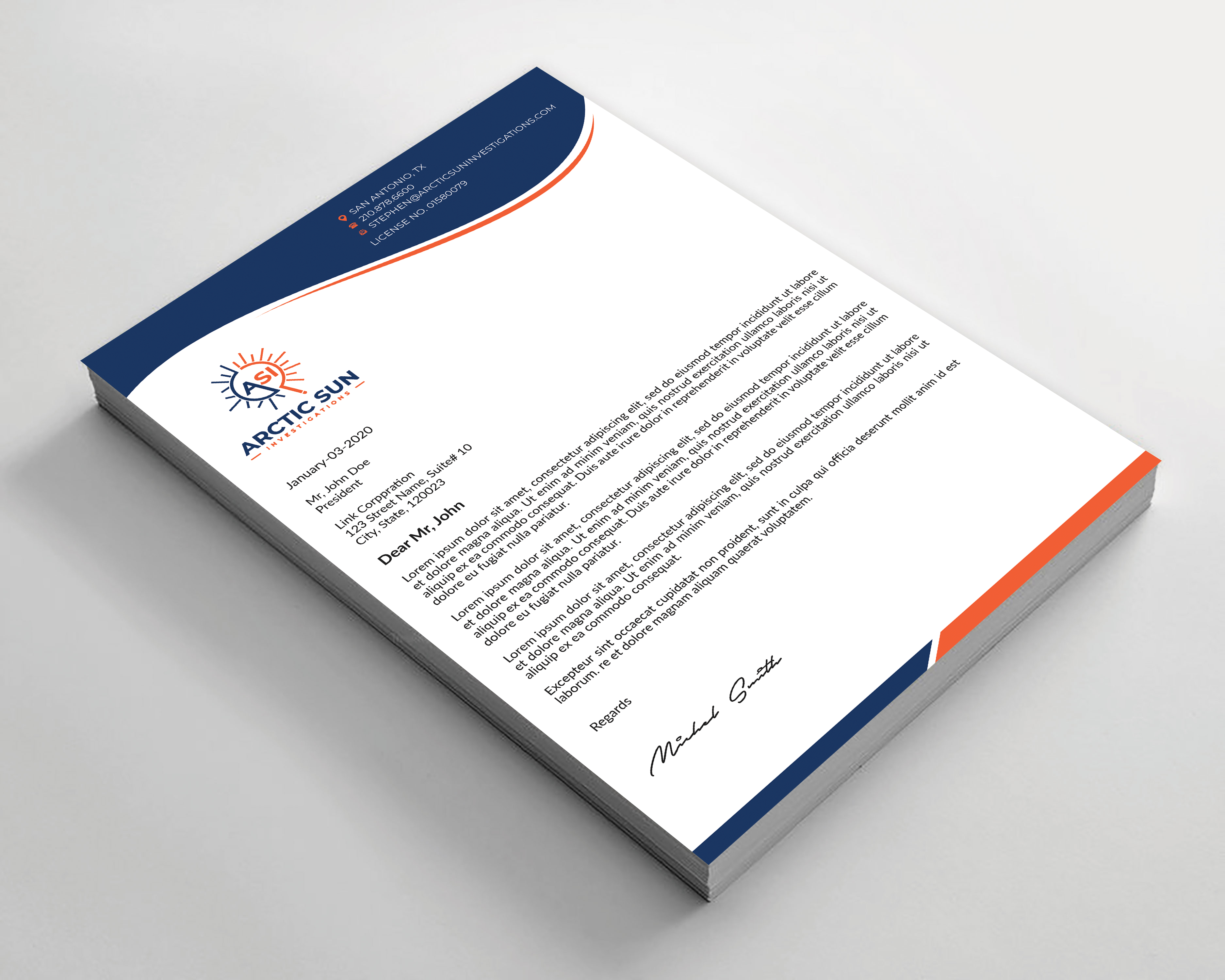 Letterhead Design by Expert Bappy for Della Casa Law Firm | Design #34024077