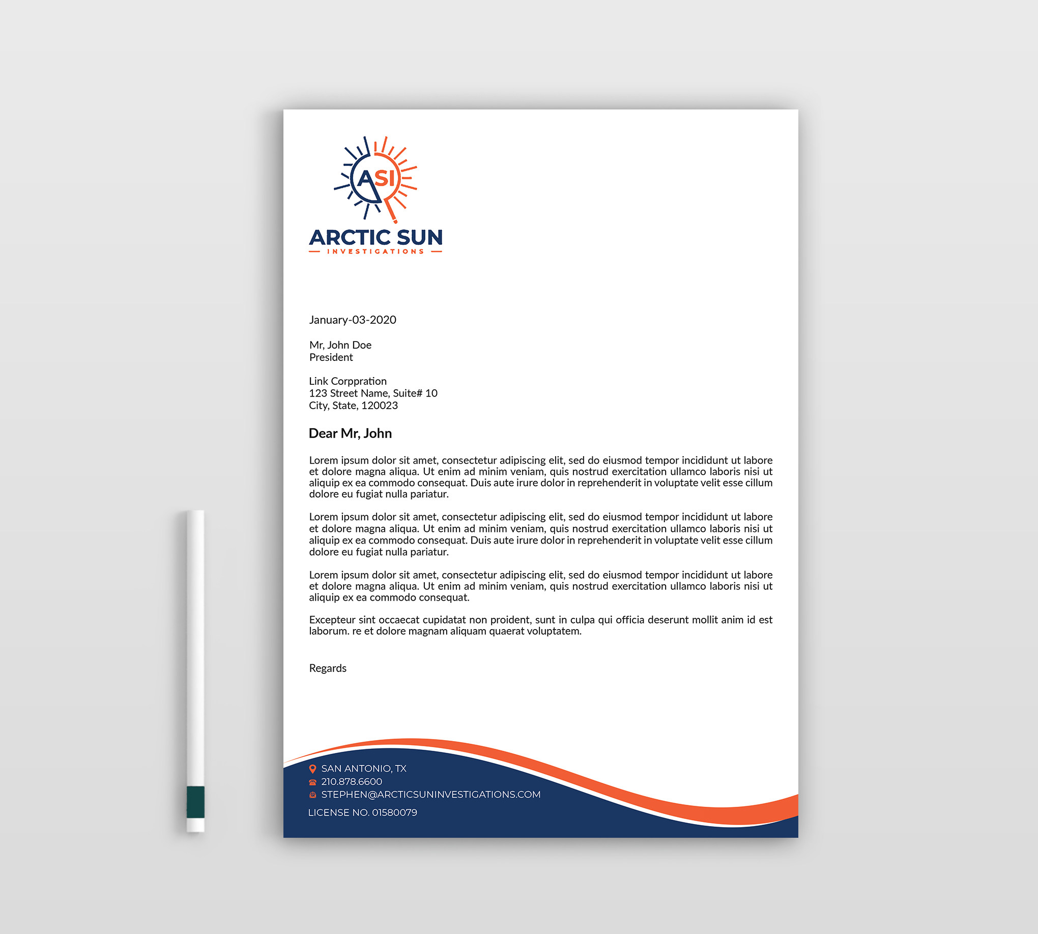 Letterhead Design by Expert Bappy for Della Casa Law Firm | Design #34024082